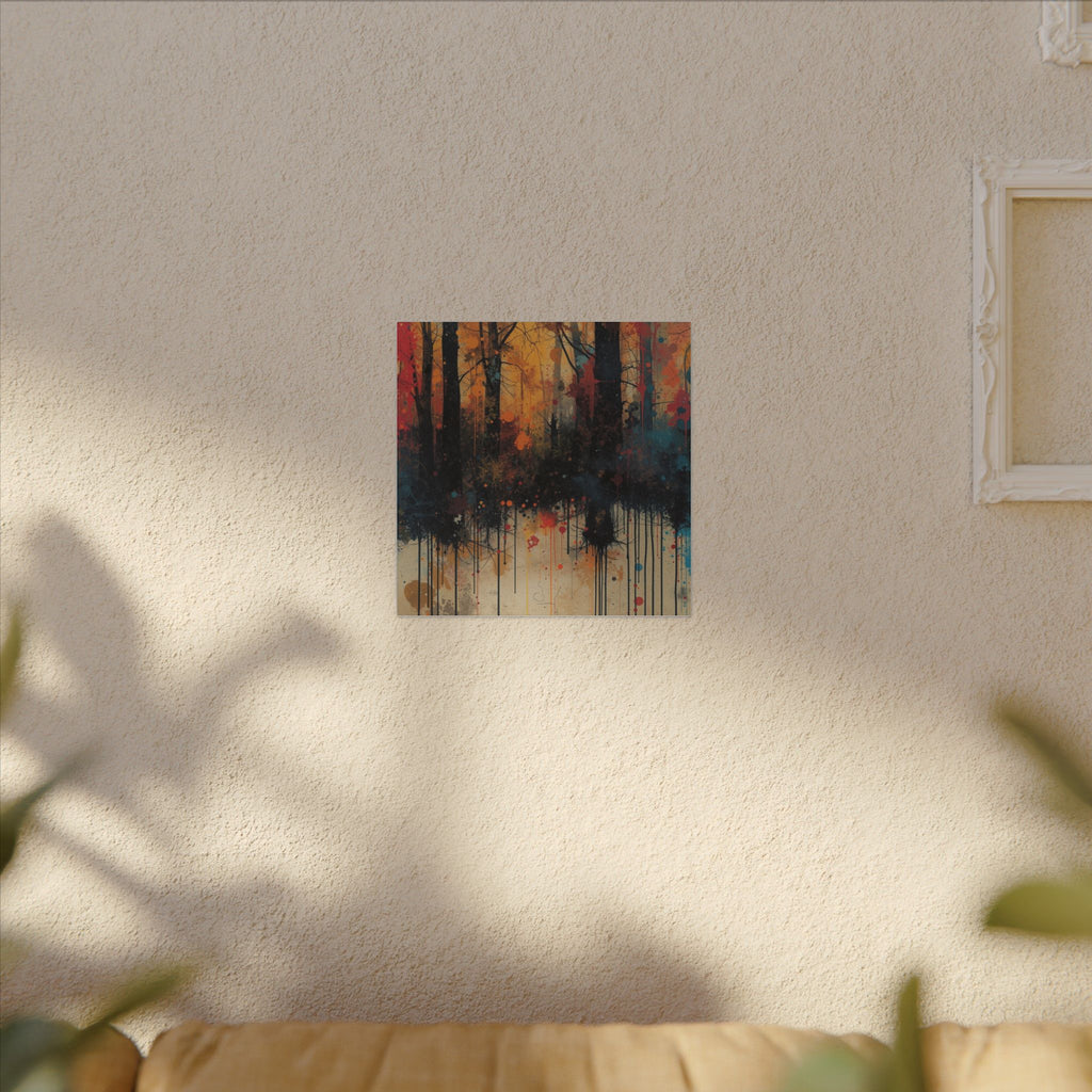 WILDSTAIN — Splatter Forest Canvas Wall Art