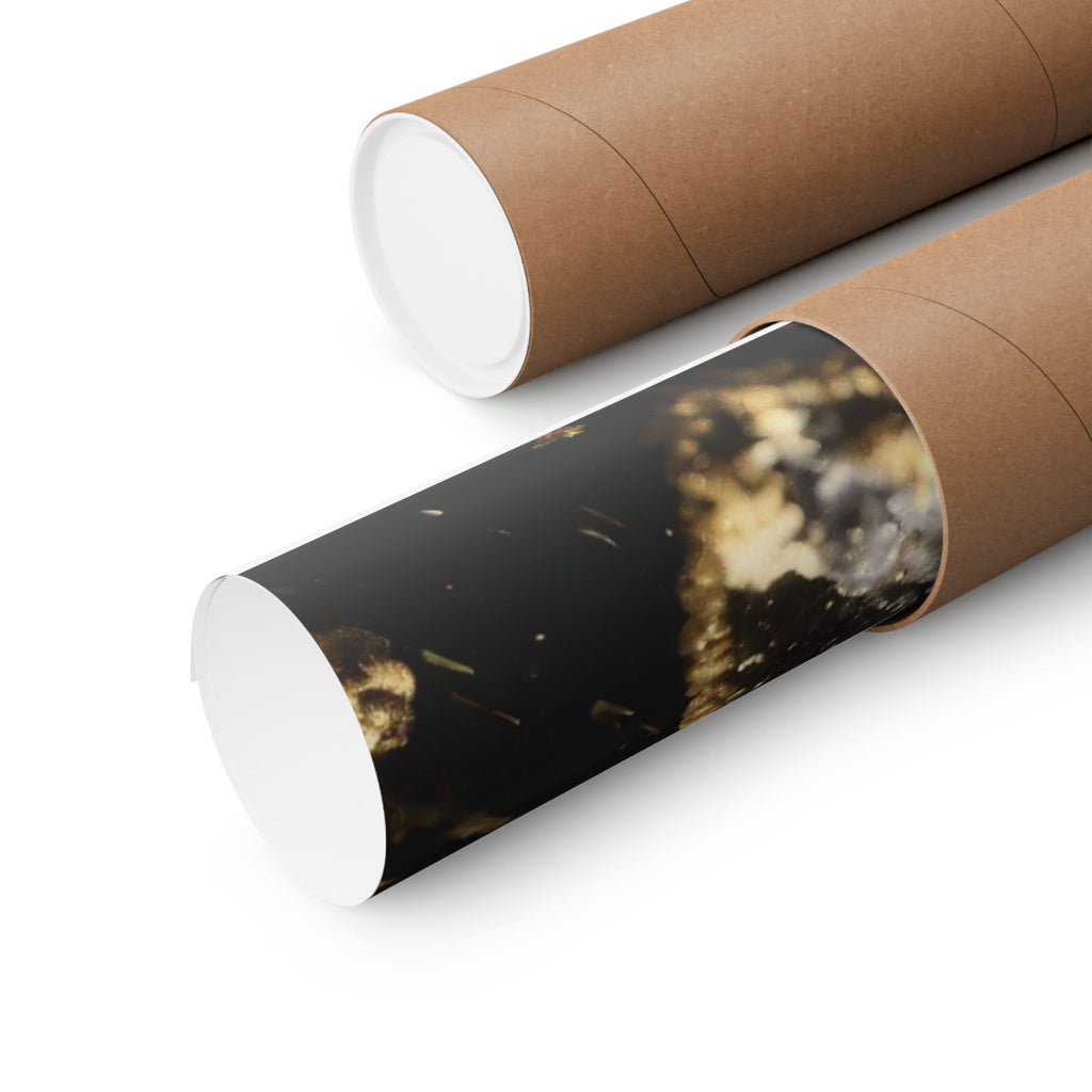 AURUM — Black and Gold Abstract Art Poster | Dark Aesthetic Wall Decor | Scattercrate