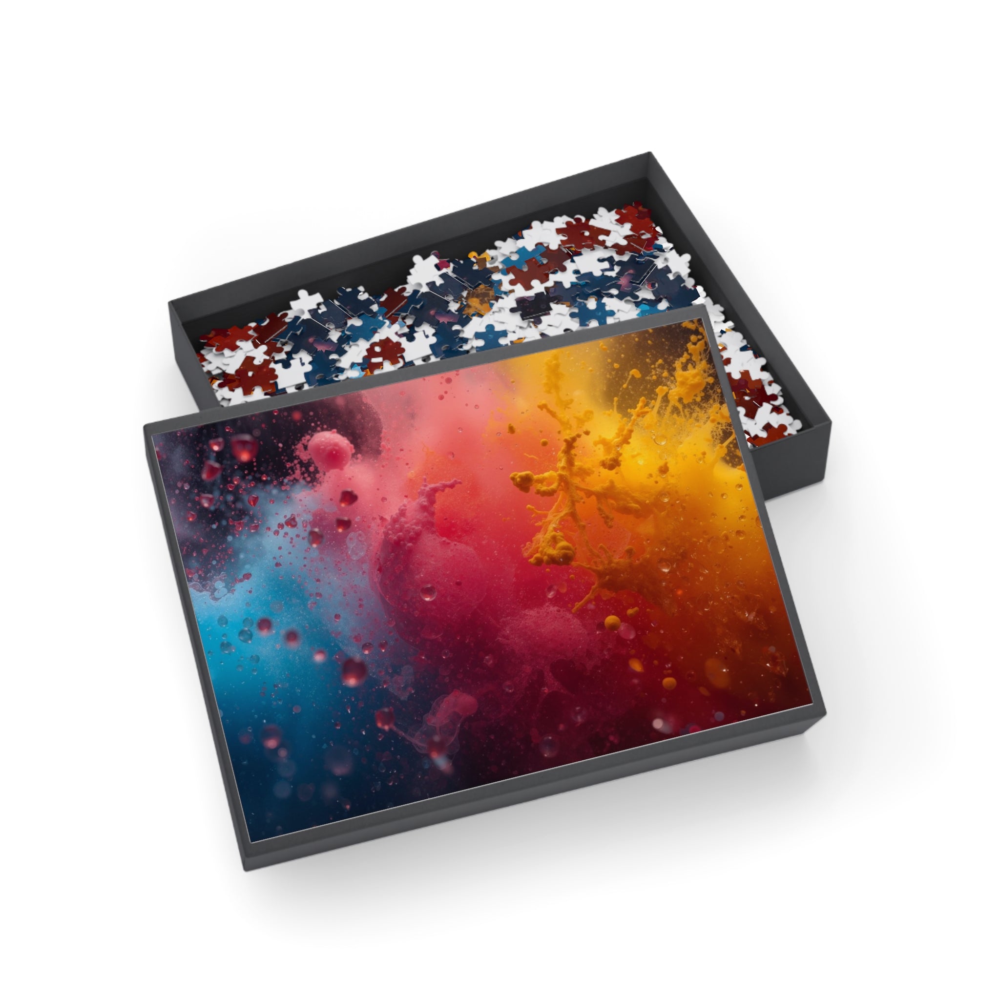 MISTBLOOM art puzzle by Scattercrate — dew bloom particles suspended mid-air