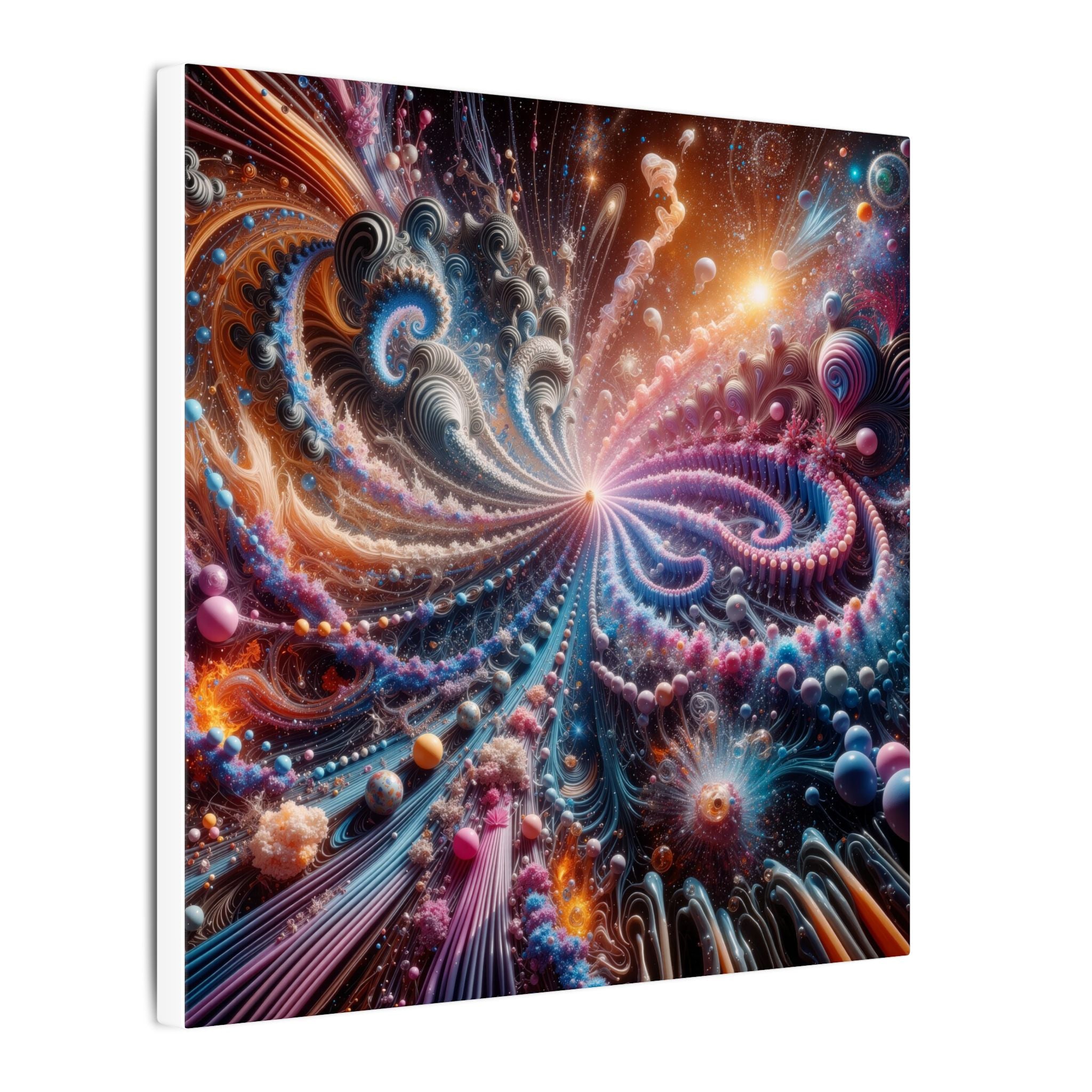 PULSAR — Radiant Fractal Burst Canvas Wall Art