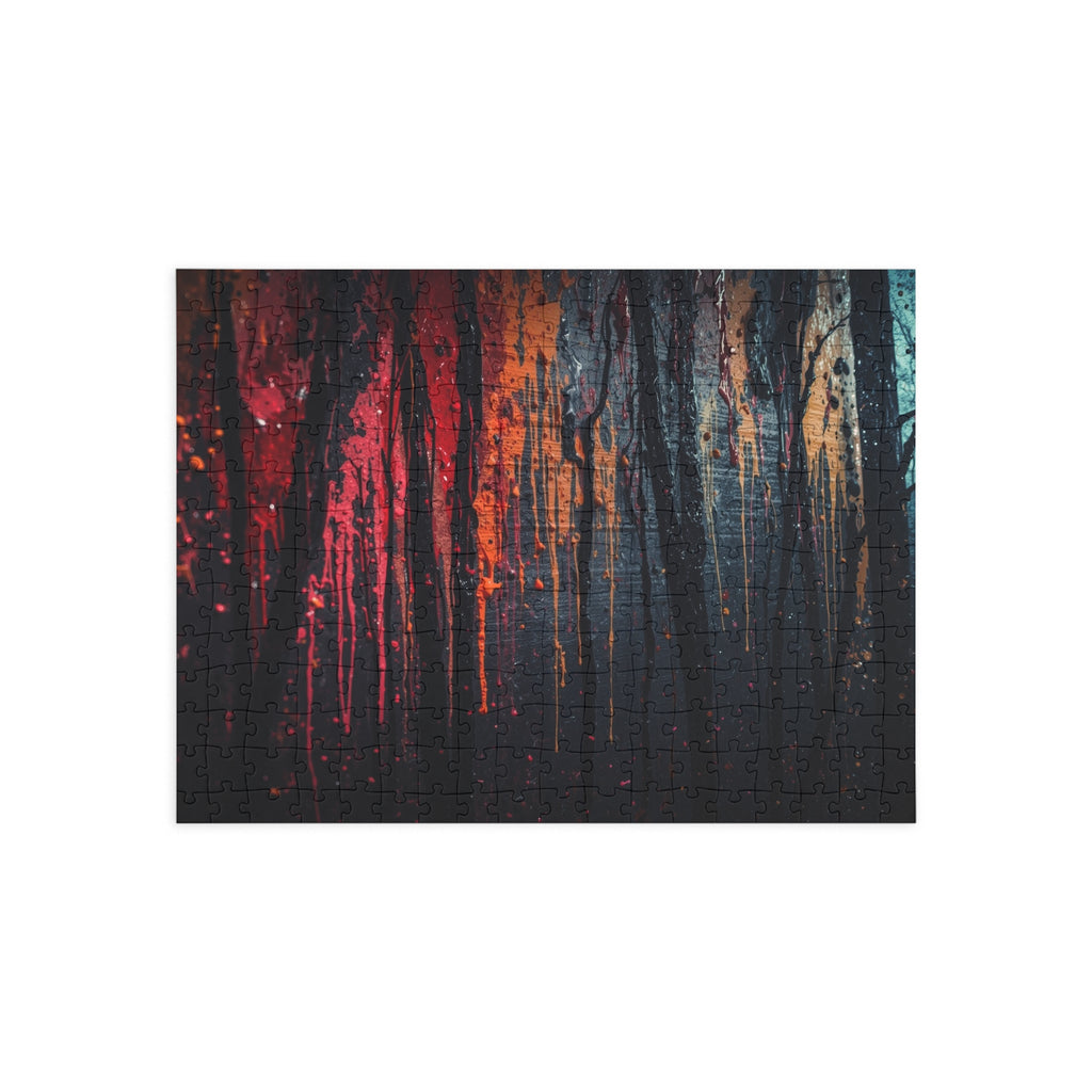 VESPER 500-piece abstract forest art puzzle by Scattercrate — twilight moody forest jigsaw gift