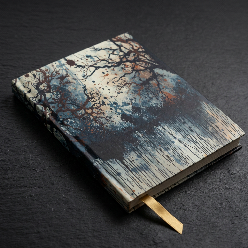 DEWBURST — Abstract Powder Splatter Hardcover Journal