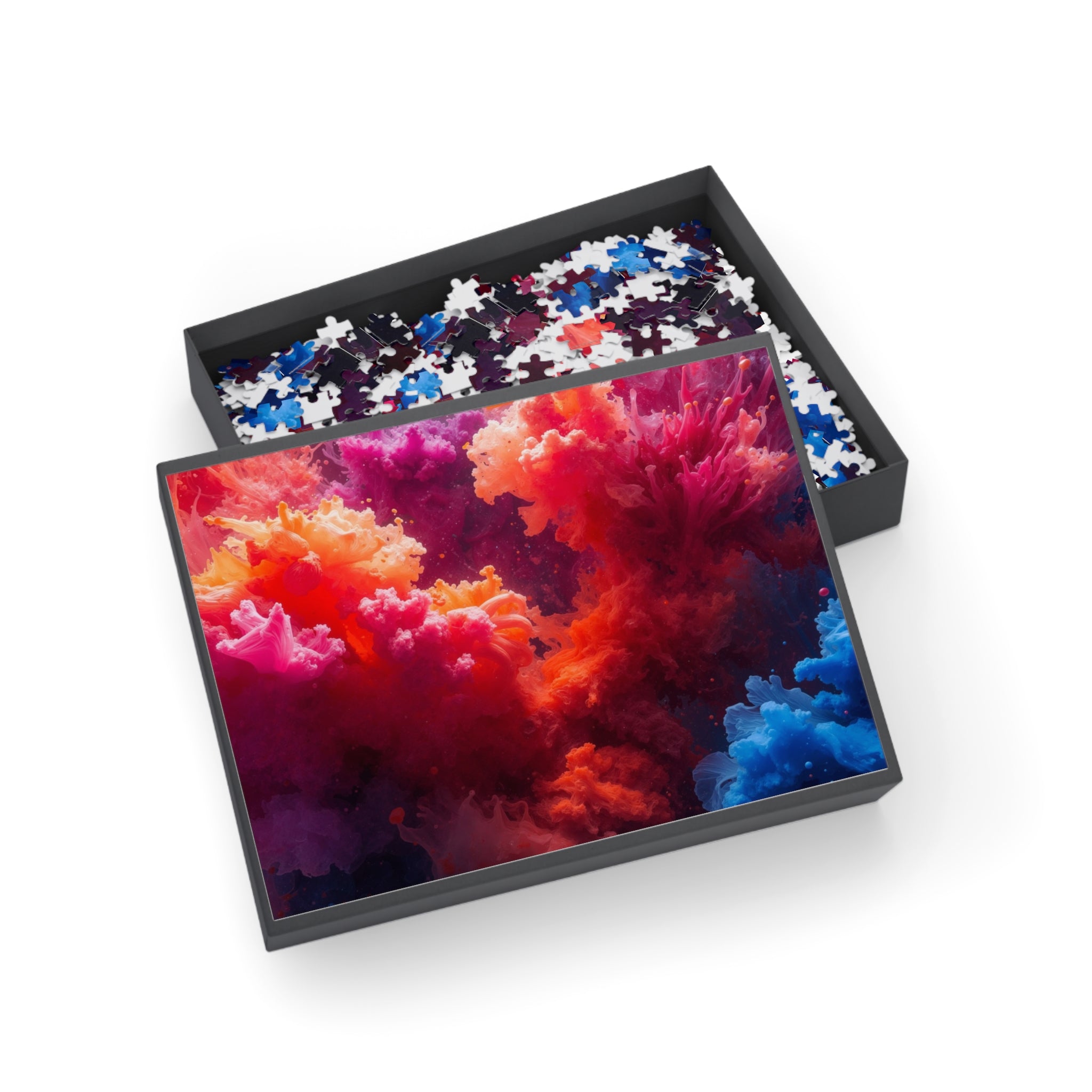 Rosehaze 500-Piece Jigsaw Puzzle — Magenta Cloudburst Art