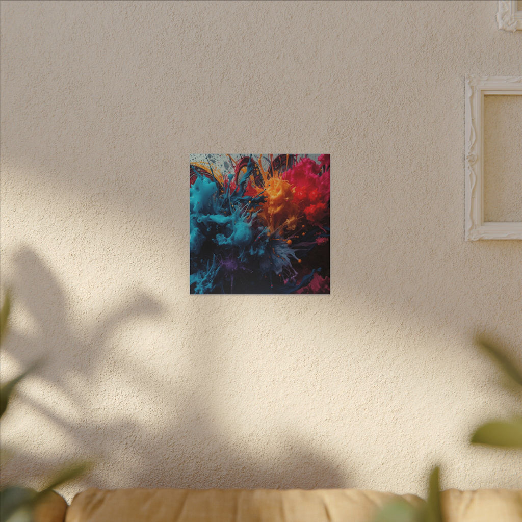 Crimsonspark canvas print by Scattercrate — ember graffiti wall art, crimson spark over dark ground