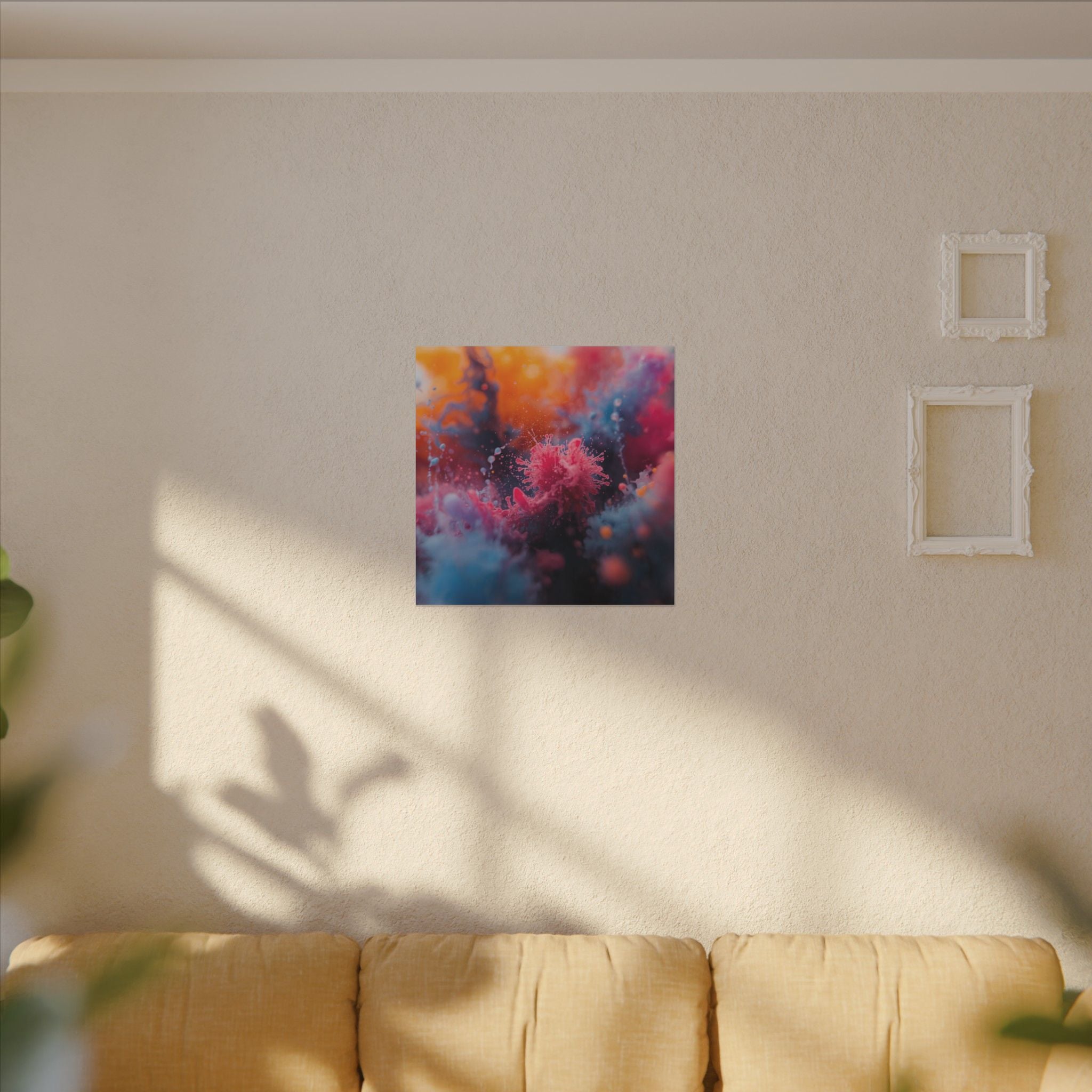 Novaflare Canvas Print — Magenta Burst Abstract Wall Art