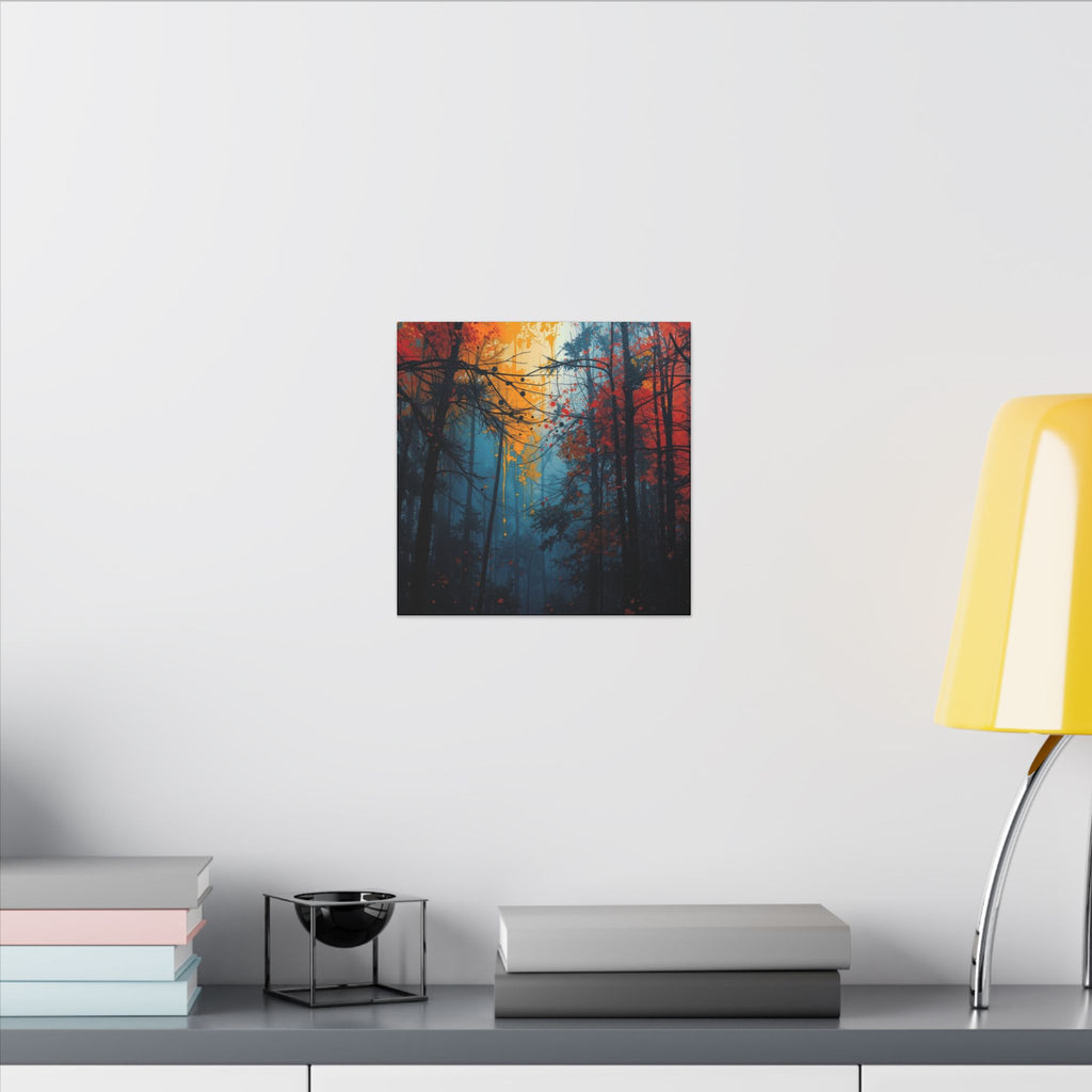 SCORCHGROVE — Fire Dusk Forest Canvas Wall Art