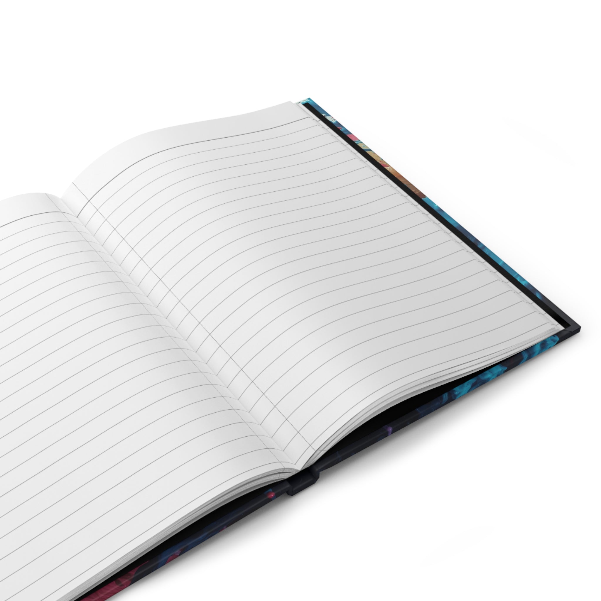 Crimsonspark hardcover journal by Scattercrate — ember graffiti wall art, crimson spark over dark ground