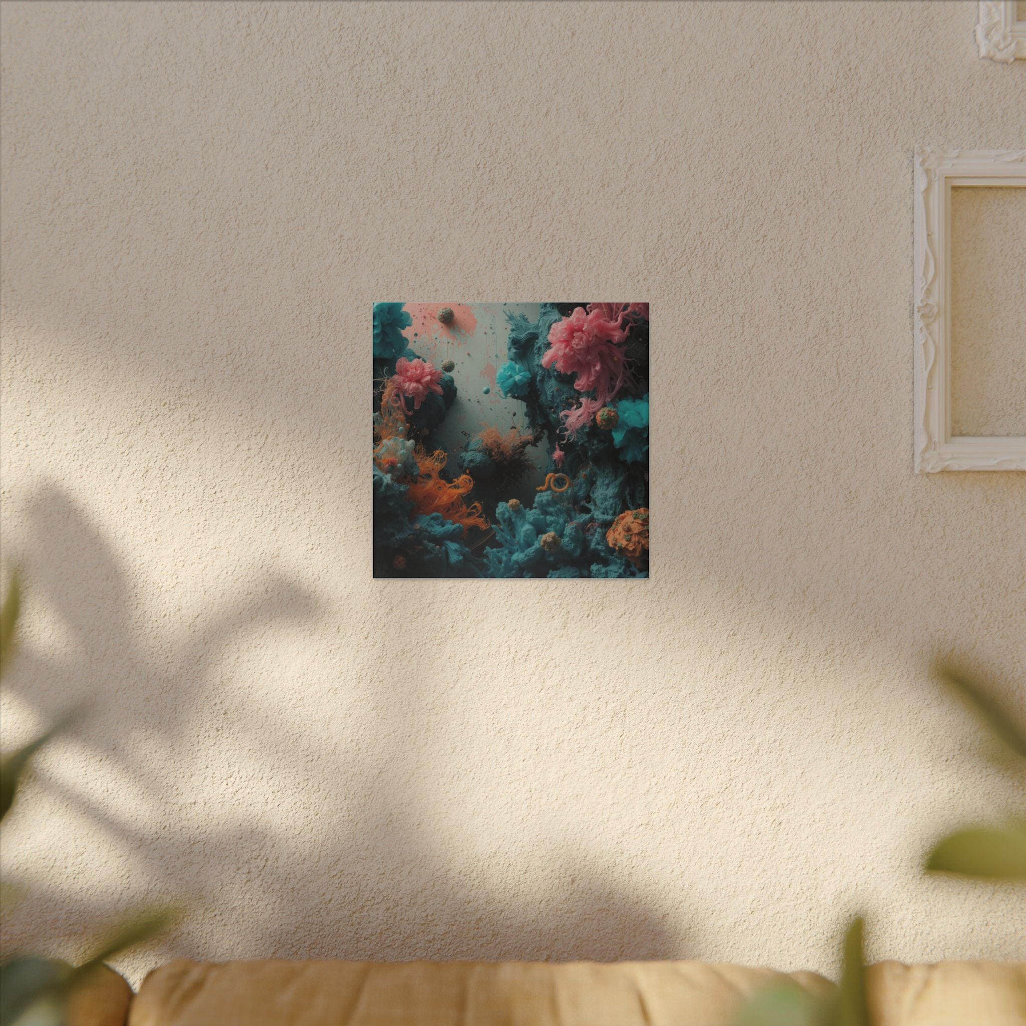 Tidebloom Canvas Print — Coral Reef Bloom Wall Art