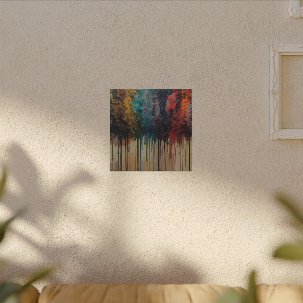CHROMAFALL — Full-Spectrum Paint Drop Canvas Wall Art