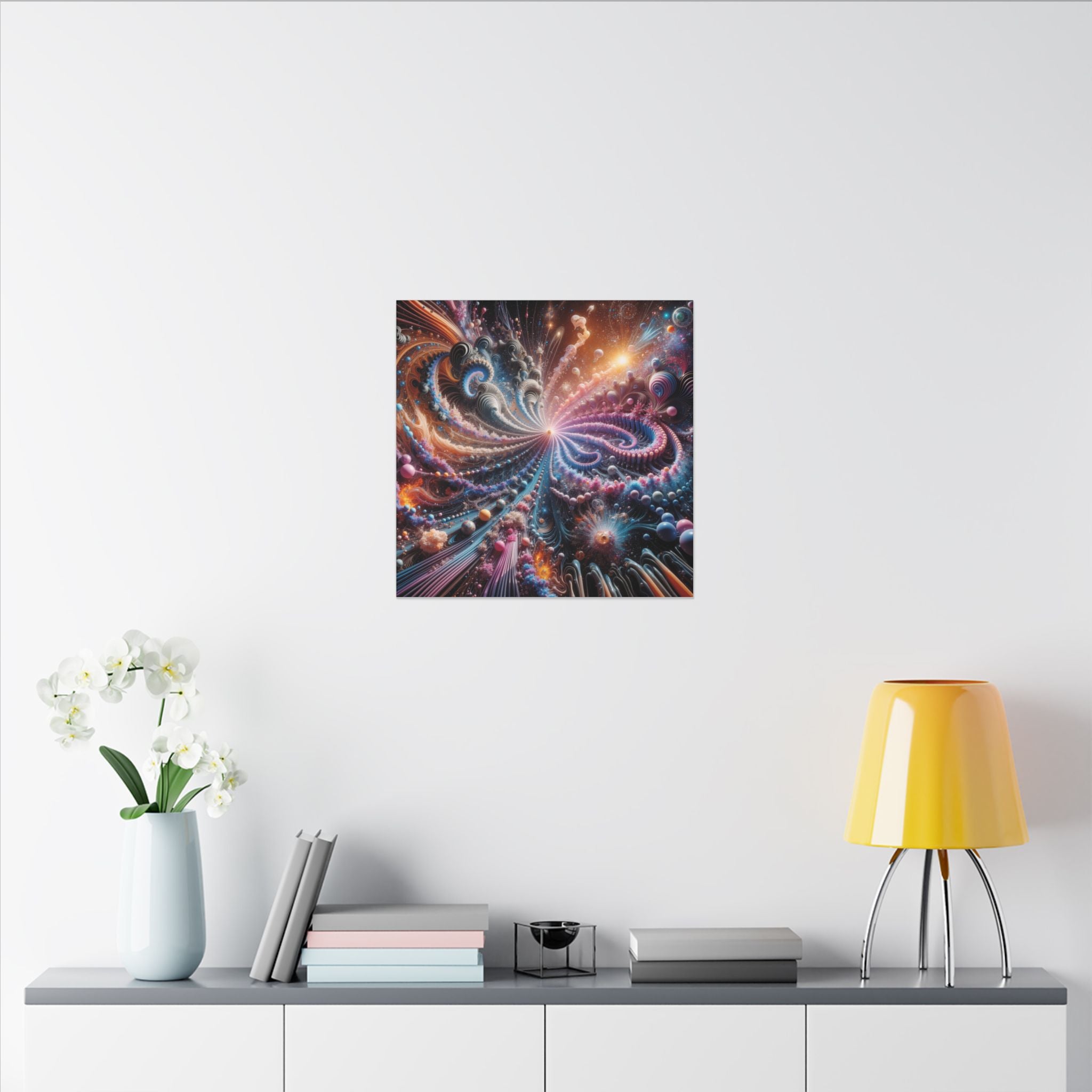 PULSAR — Radiant Fractal Burst Canvas Wall Art
