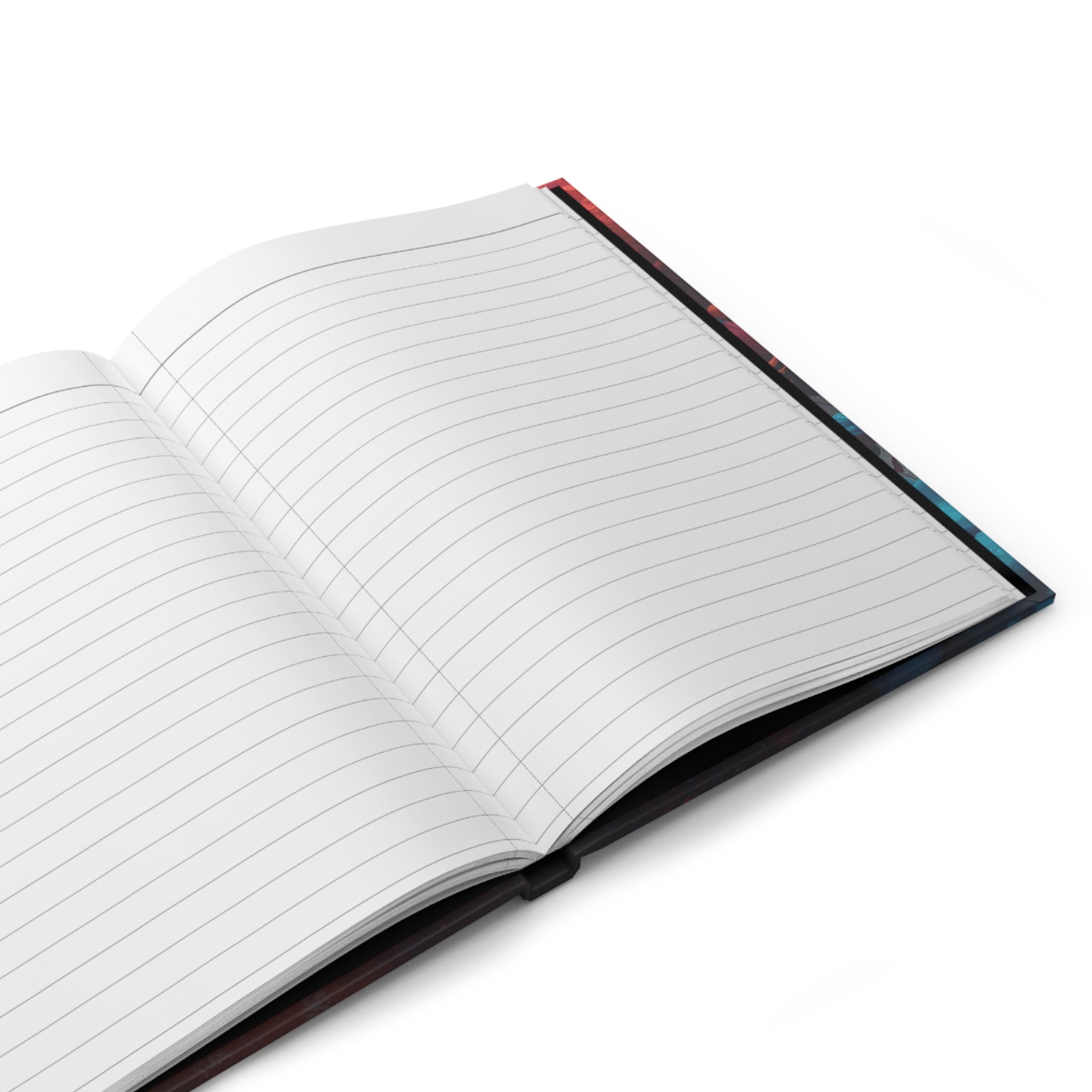 Saffronburst Hardcover Journal — Golden Ink Column Notebook