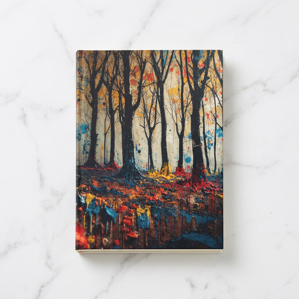 IMPASTO — Abstract Forest Hardcover Journal
