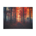 AMBER FOREST — 500-Piece Warm Golden Forest Art Puzzle