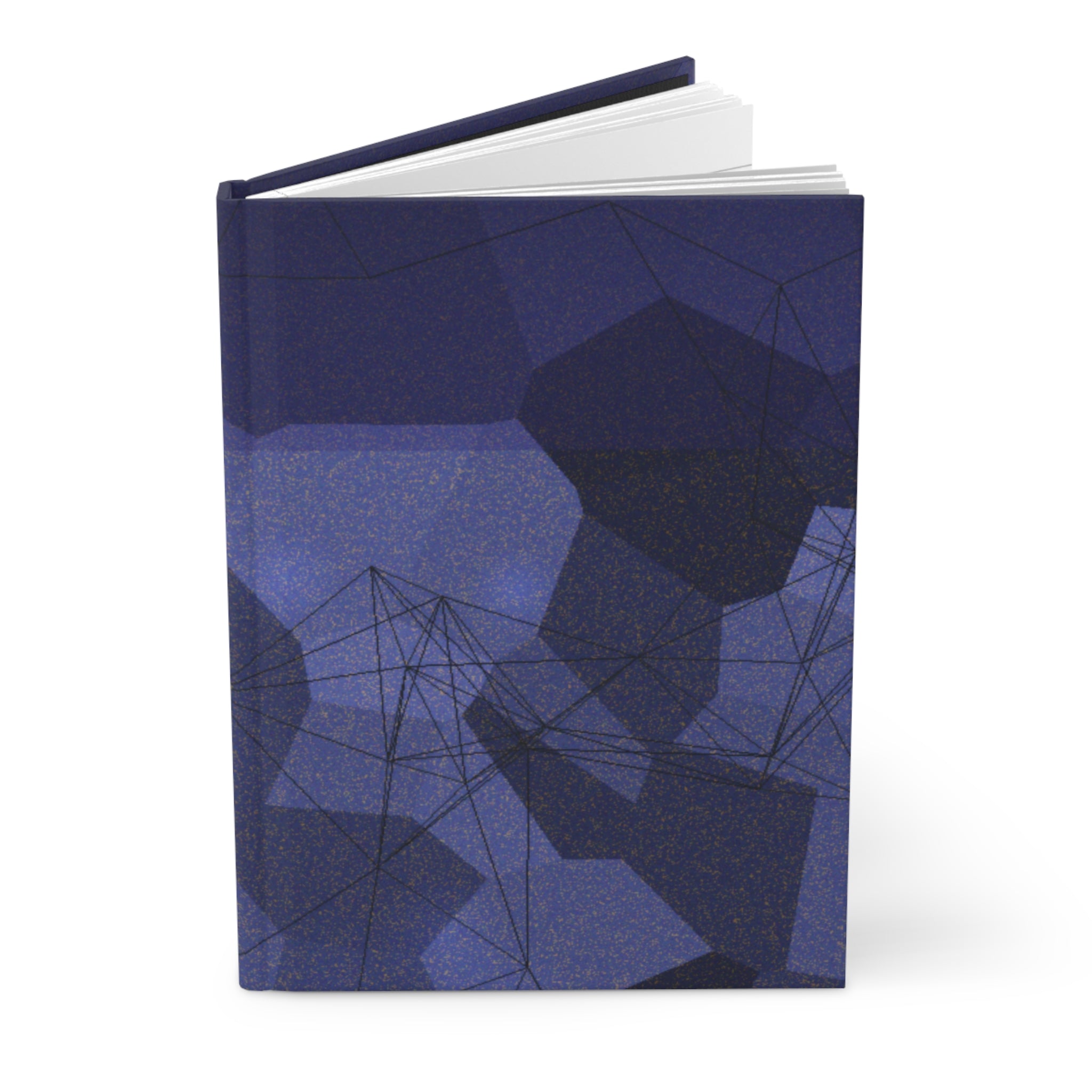 DRIFT — Abstract Midnight Hardcover Journal | Dark Abstract Art Notebook for Creatives
