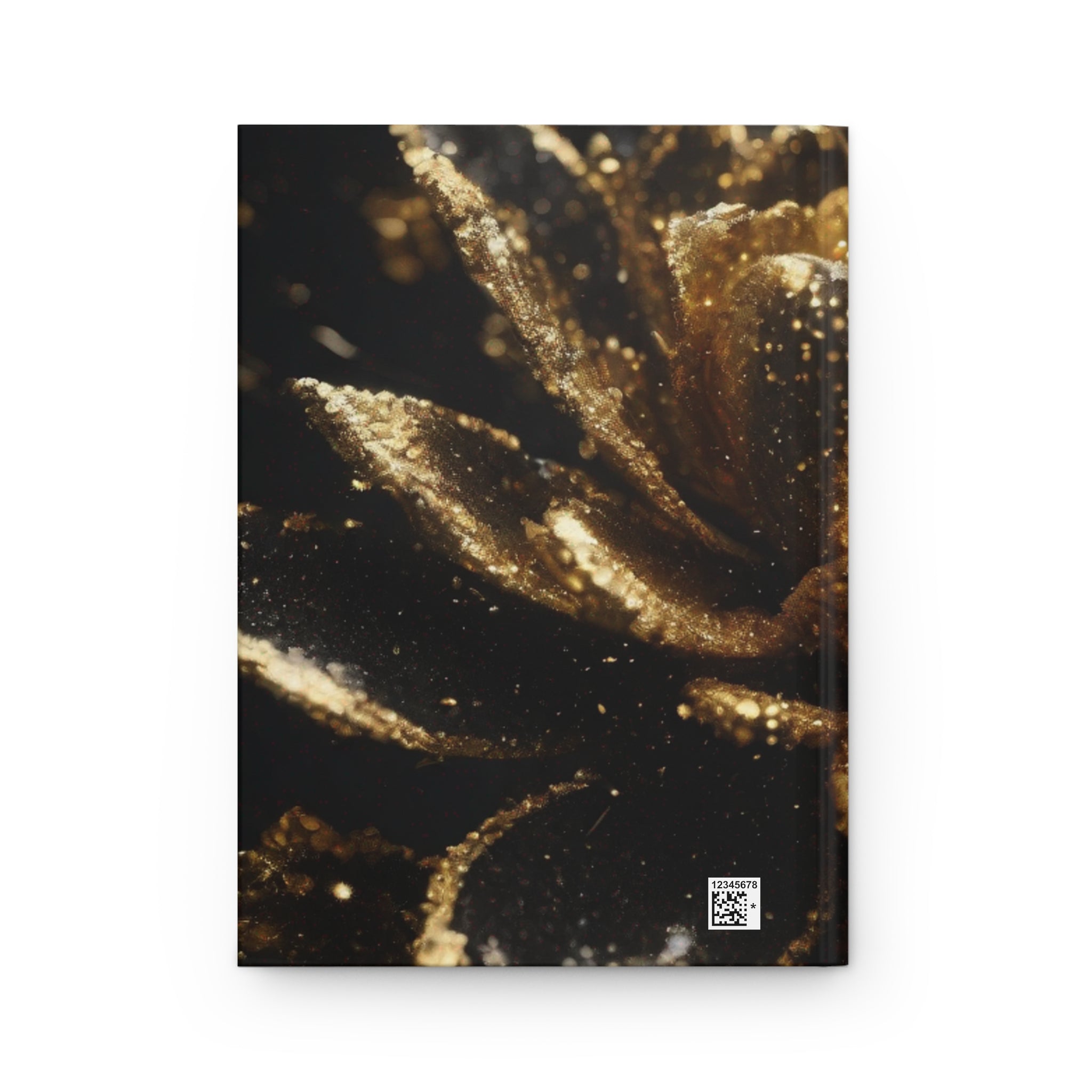 AURUM — Abstract Black and Gold Hardcover Journal | Dark Aesthetic Notebook | Scattercrate