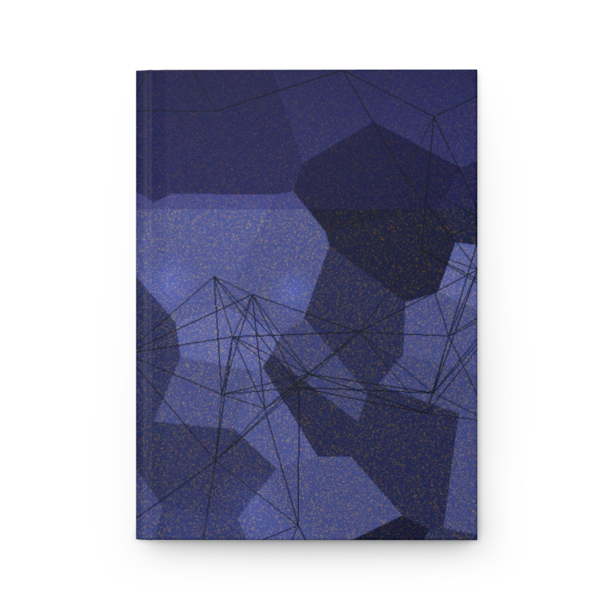 DRIFT — Abstract Midnight Hardcover Journal | Dark Abstract Art Notebook for Creatives