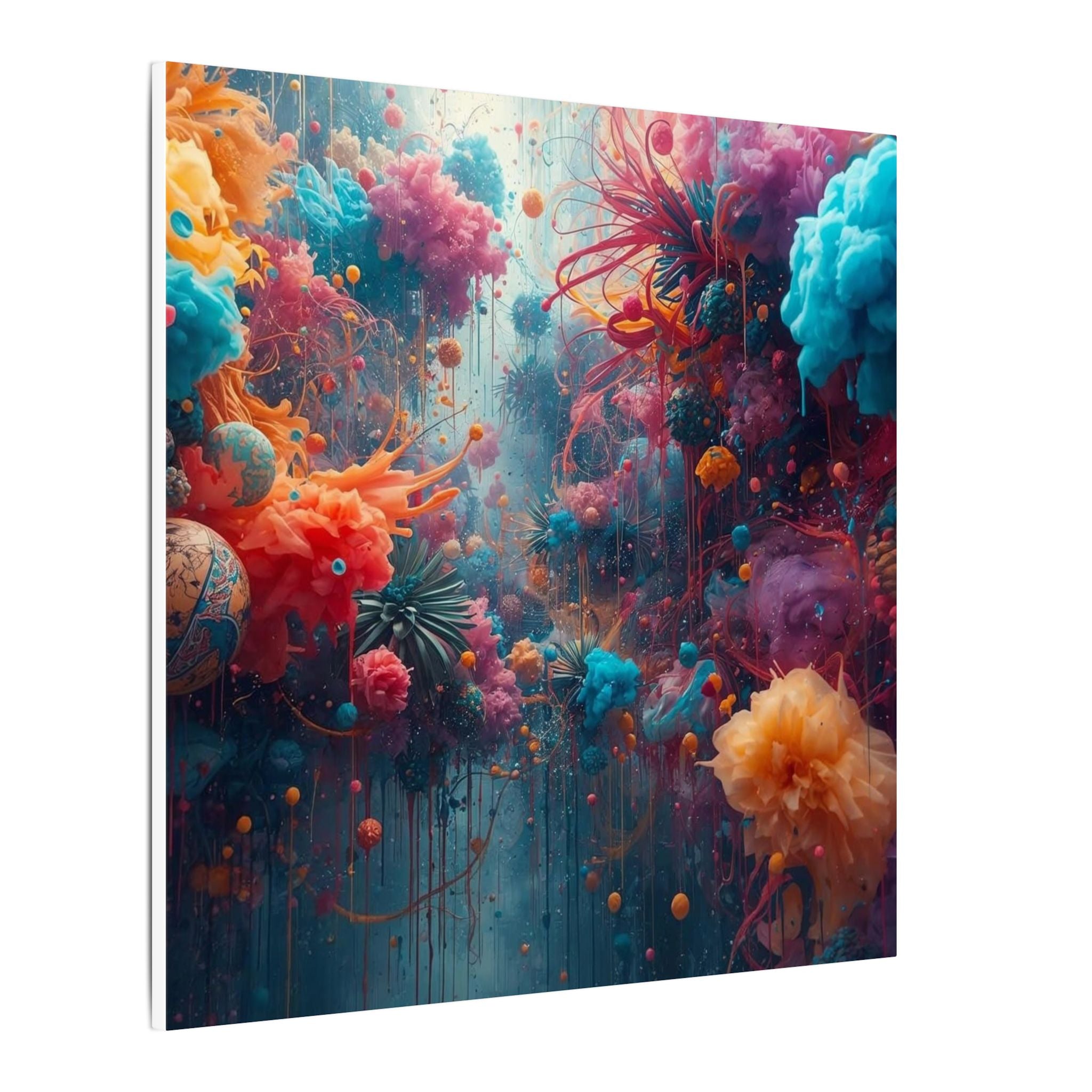 Bloomsurge Canvas Print — Abstract Color Splash Wall Art