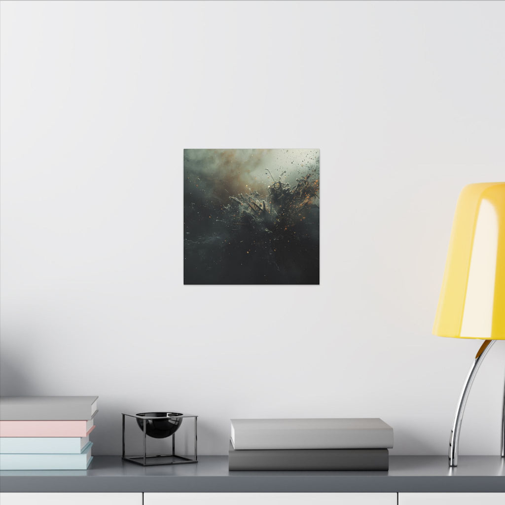 Cindershatter Canvas Print — Ember Explosion Wall Art