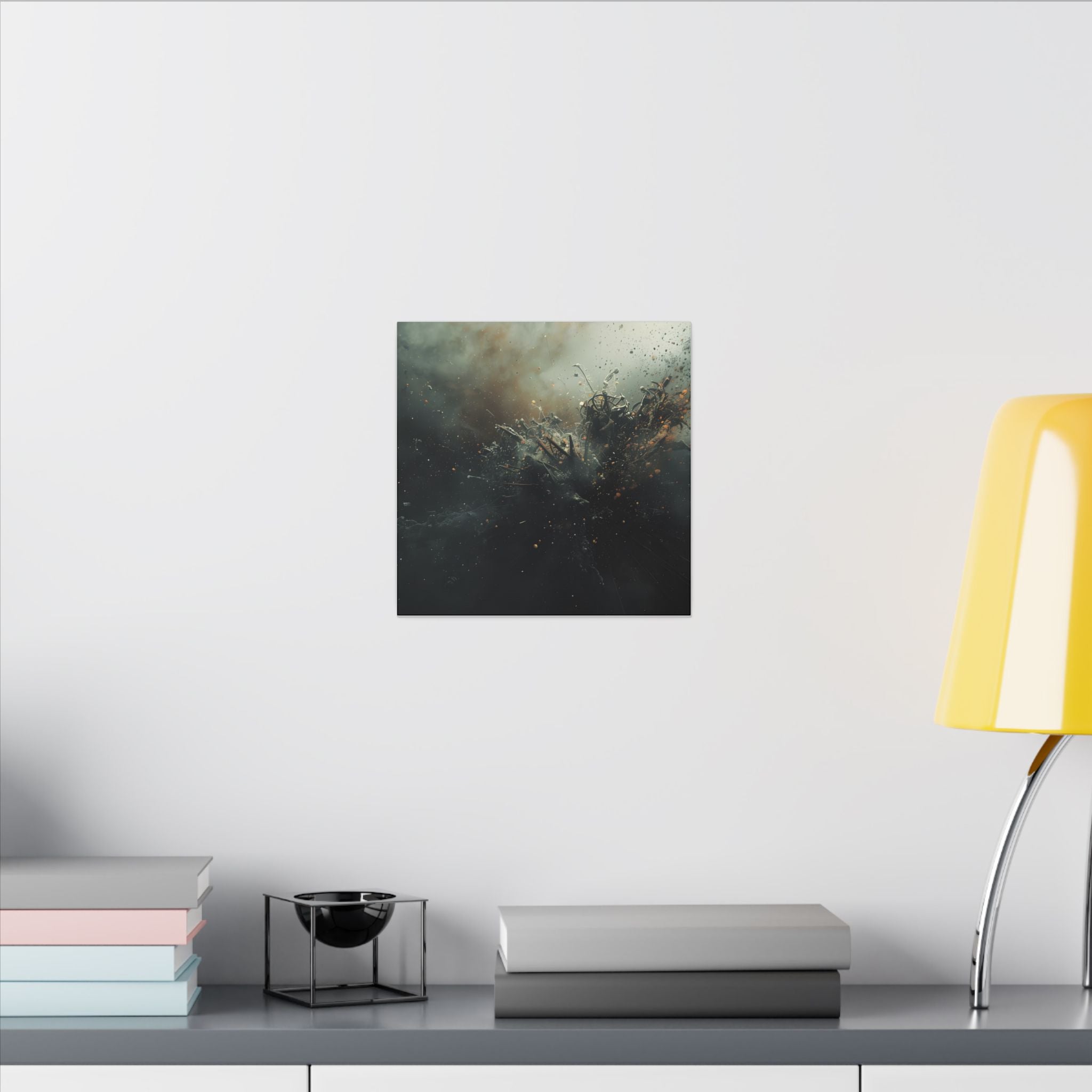 Cindershatter Canvas Print — Ember Explosion Wall Art