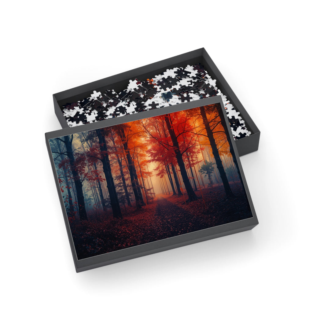 AMBER FOREST — 500-Piece Autumn Forest Art Puzzle