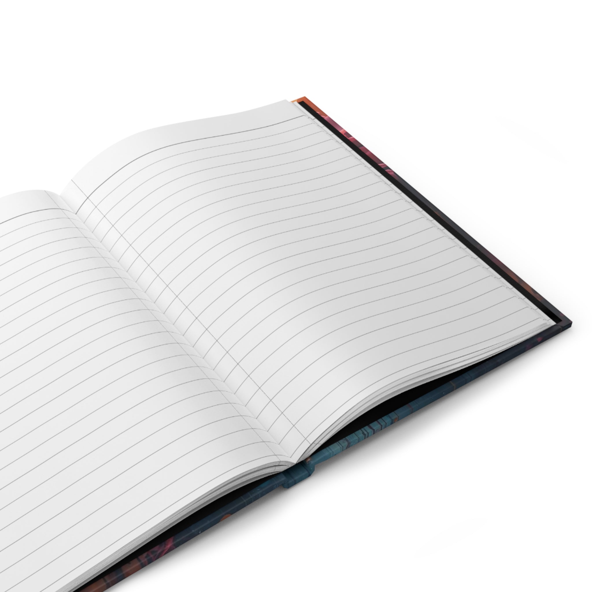 Bloomsurge Hardcover Journal — Abstract Color Splash Notebook
