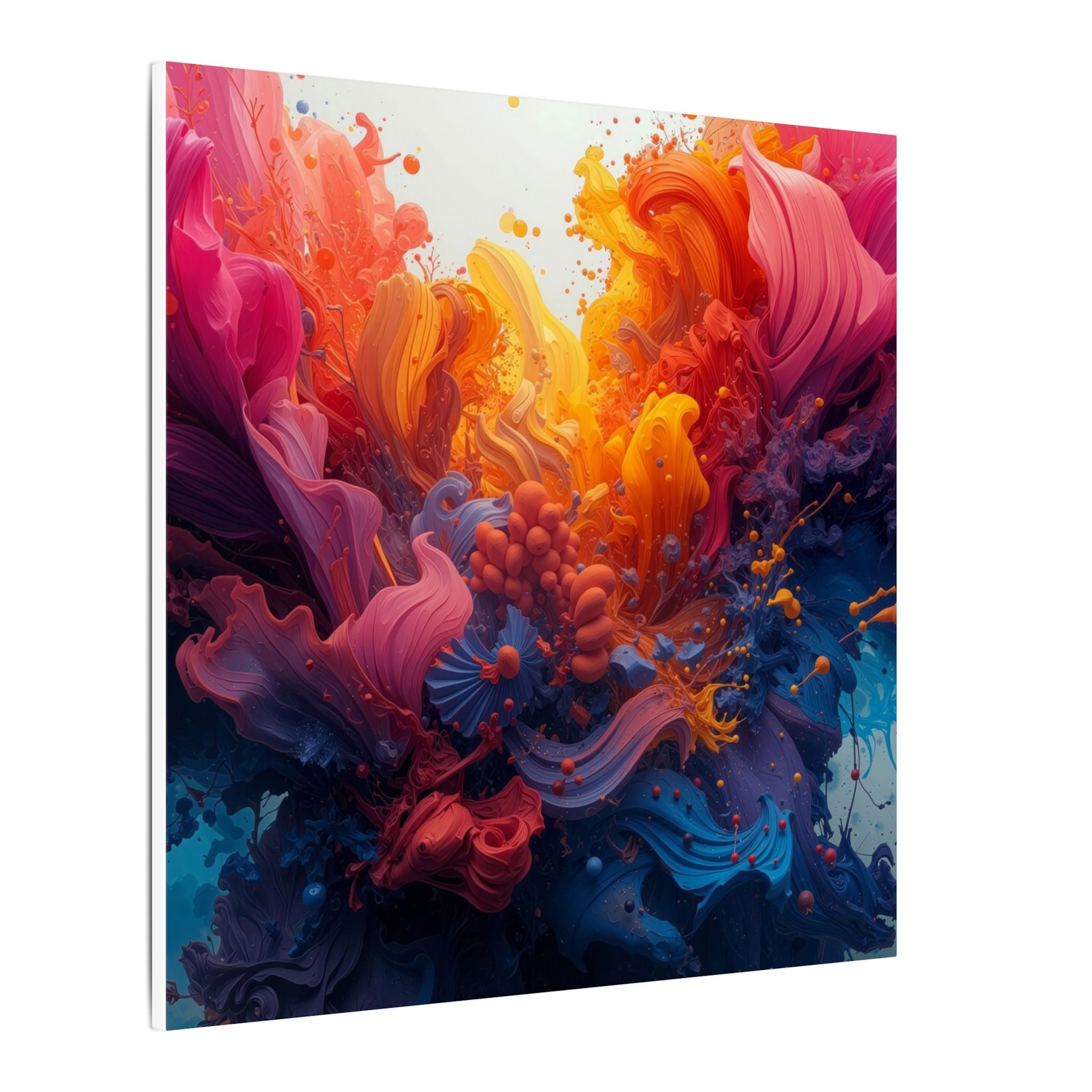 Petalsurge canvas print by Scattercrate — magenta petal wall art, surging floral color
