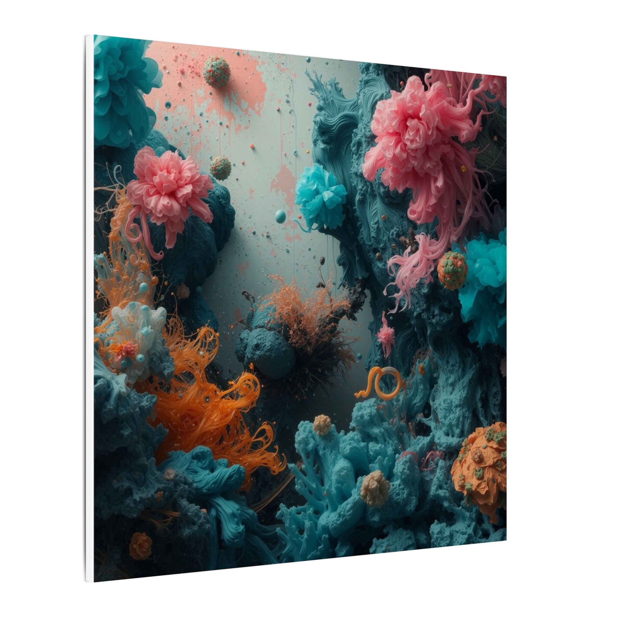 Tidebloom Canvas Print — Coral Reef Bloom Wall Art
