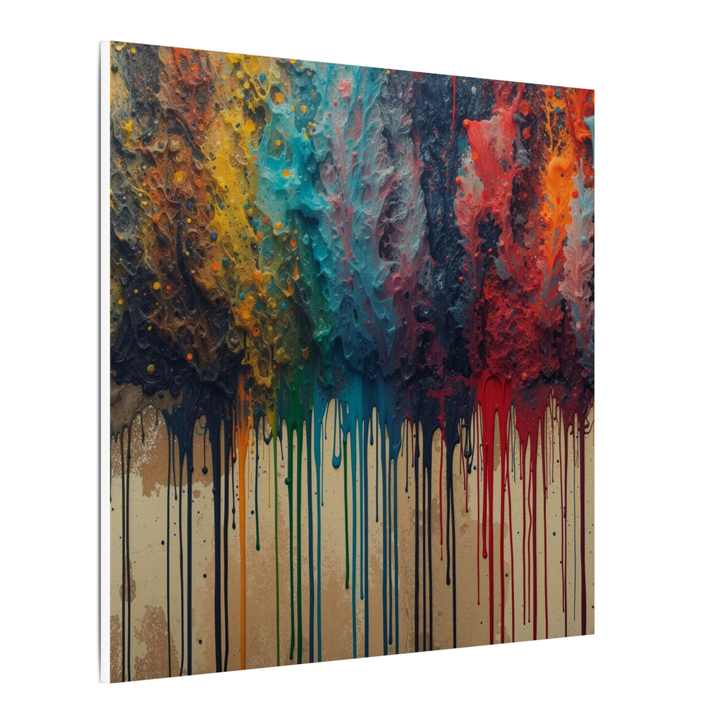 CHROMAFALL — Full-Spectrum Paint Drop Canvas Wall Art