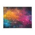 DEWBURST art puzzle by Scattercrate — vibrant powder splatter with dew-lit particles