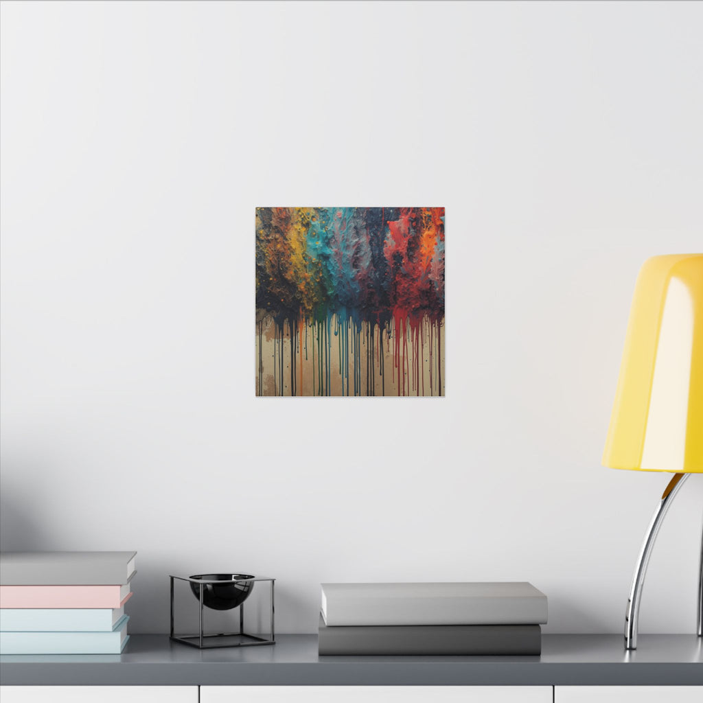 CHROMAFALL — Full-Spectrum Paint Drop Canvas Wall Art