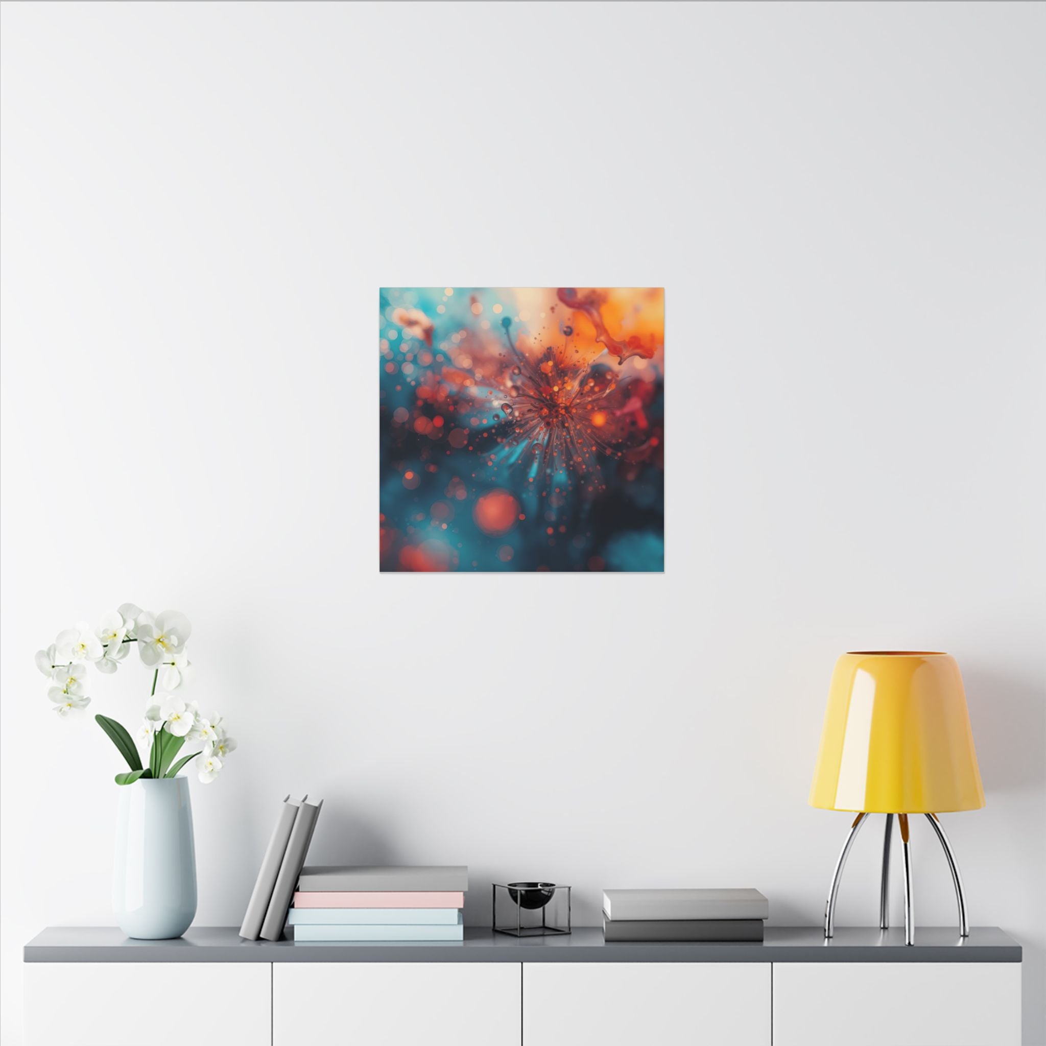 Sparkburst Canvas Print — Ember Starburst Wall Art