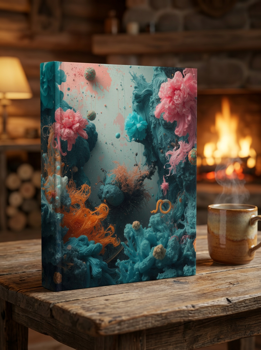 TIDEBLOOM Hardcover Journal — Coral Reef Bloom Notebook