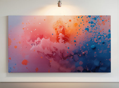 Chromatic Cloud abstract canvas print