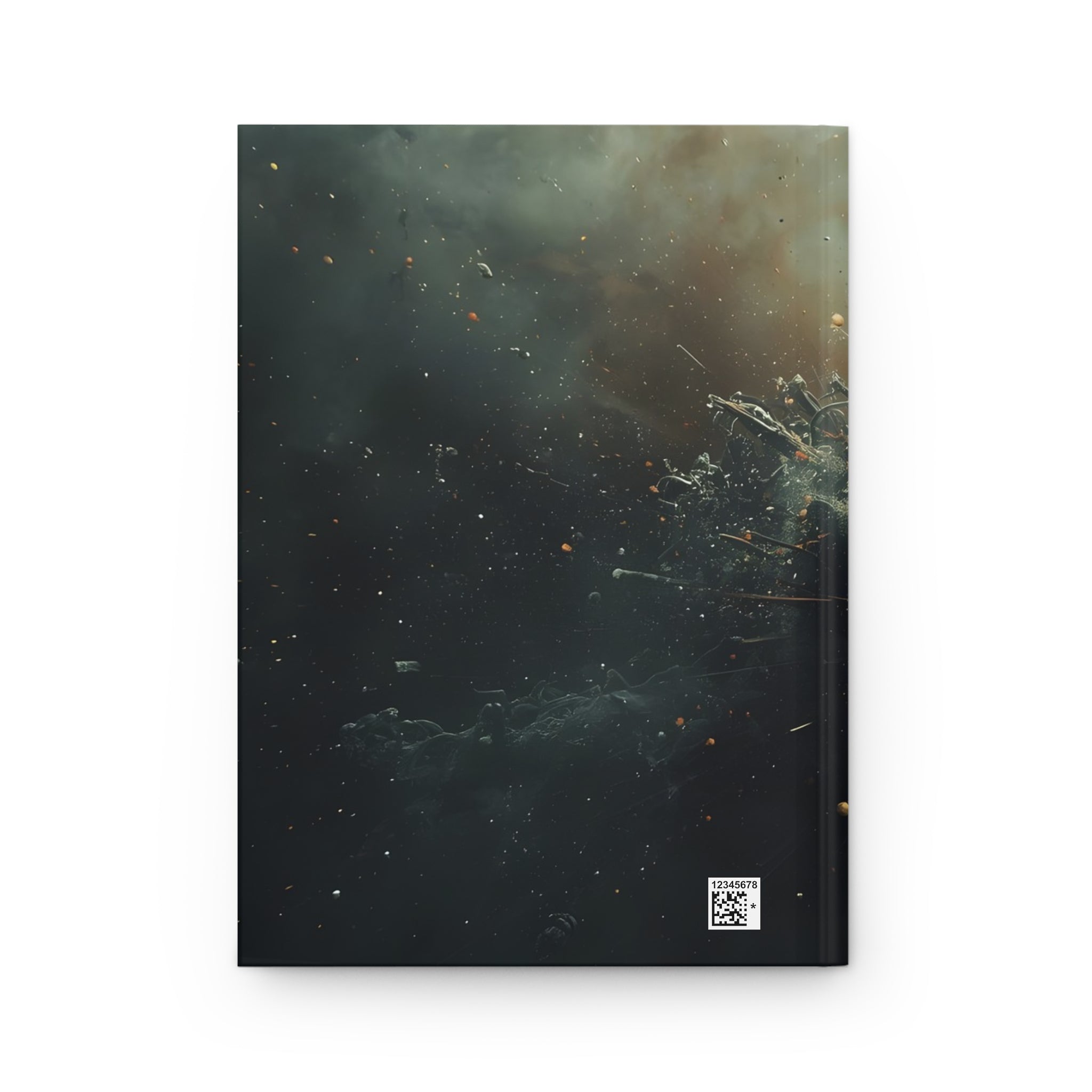 Cindershatter journal by Scattercrate — charcoal debris and ember explosion