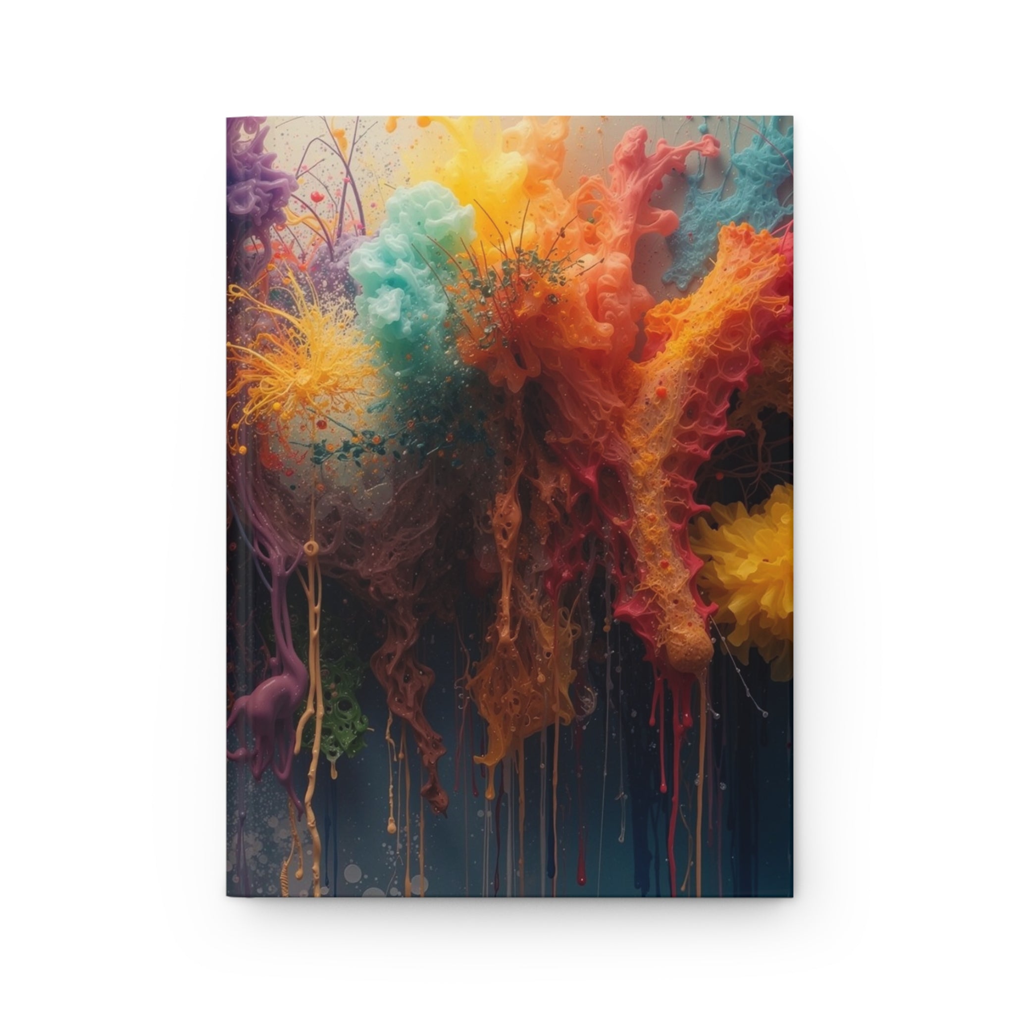 Spectrumdrip Hardcover Journal — Rainbow Drip Notebook