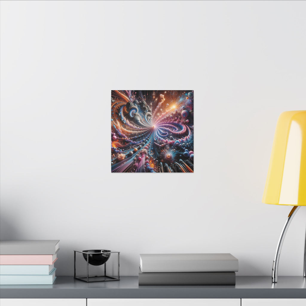 PULSAR — Radiant Fractal Burst Canvas Wall Art