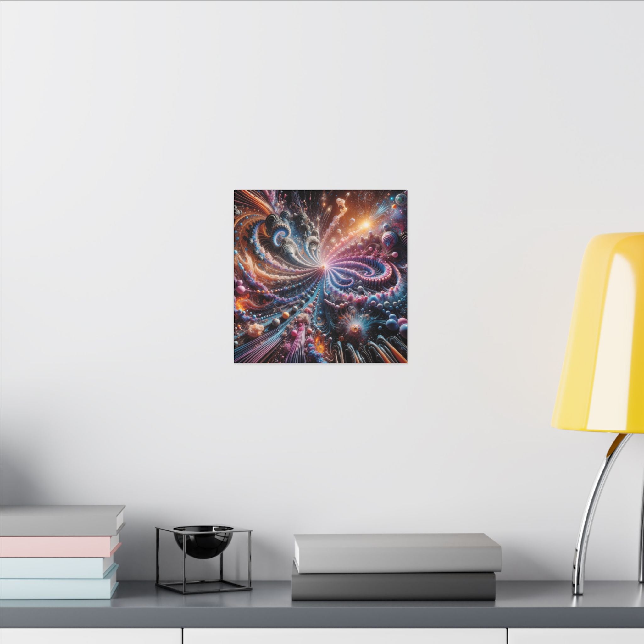 PULSAR — Radiant Fractal Burst Canvas Wall Art