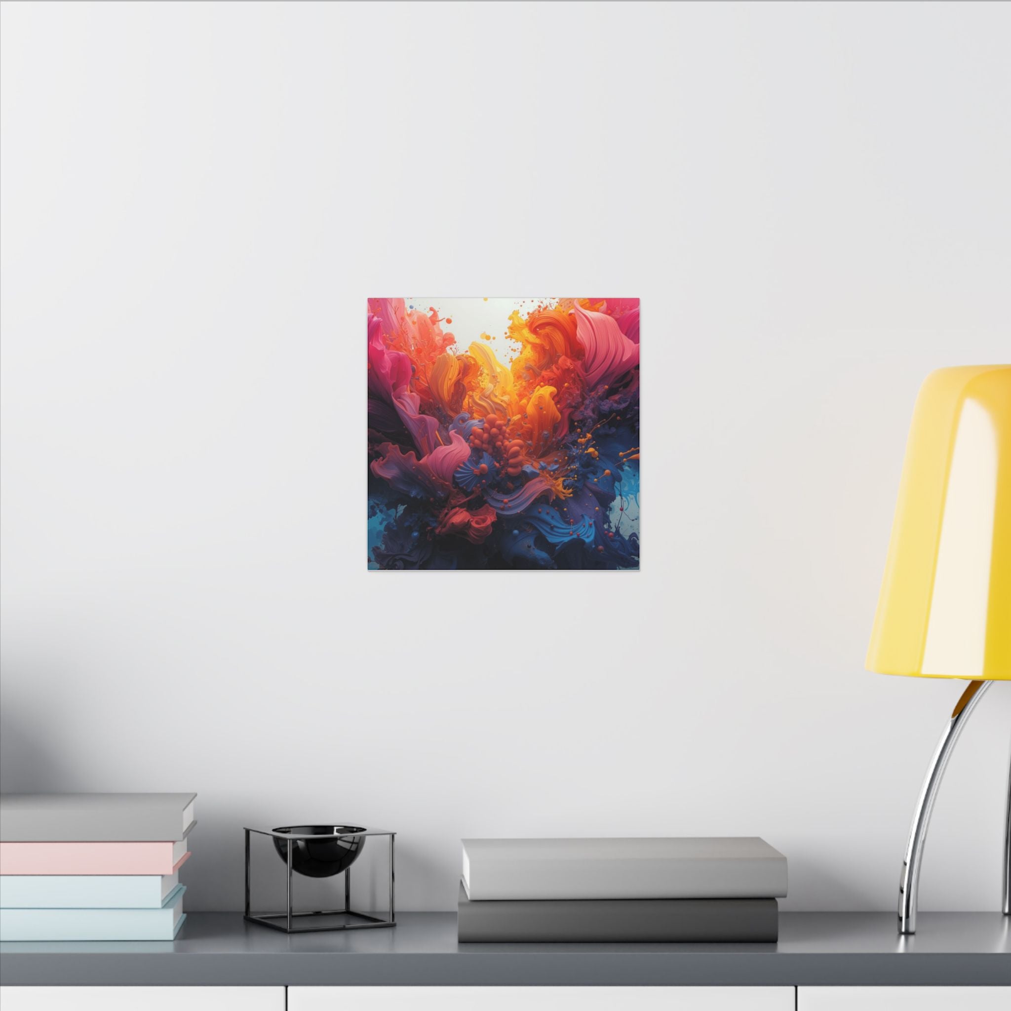 Petalsurge canvas print by Scattercrate — magenta petal wall art, surging floral color