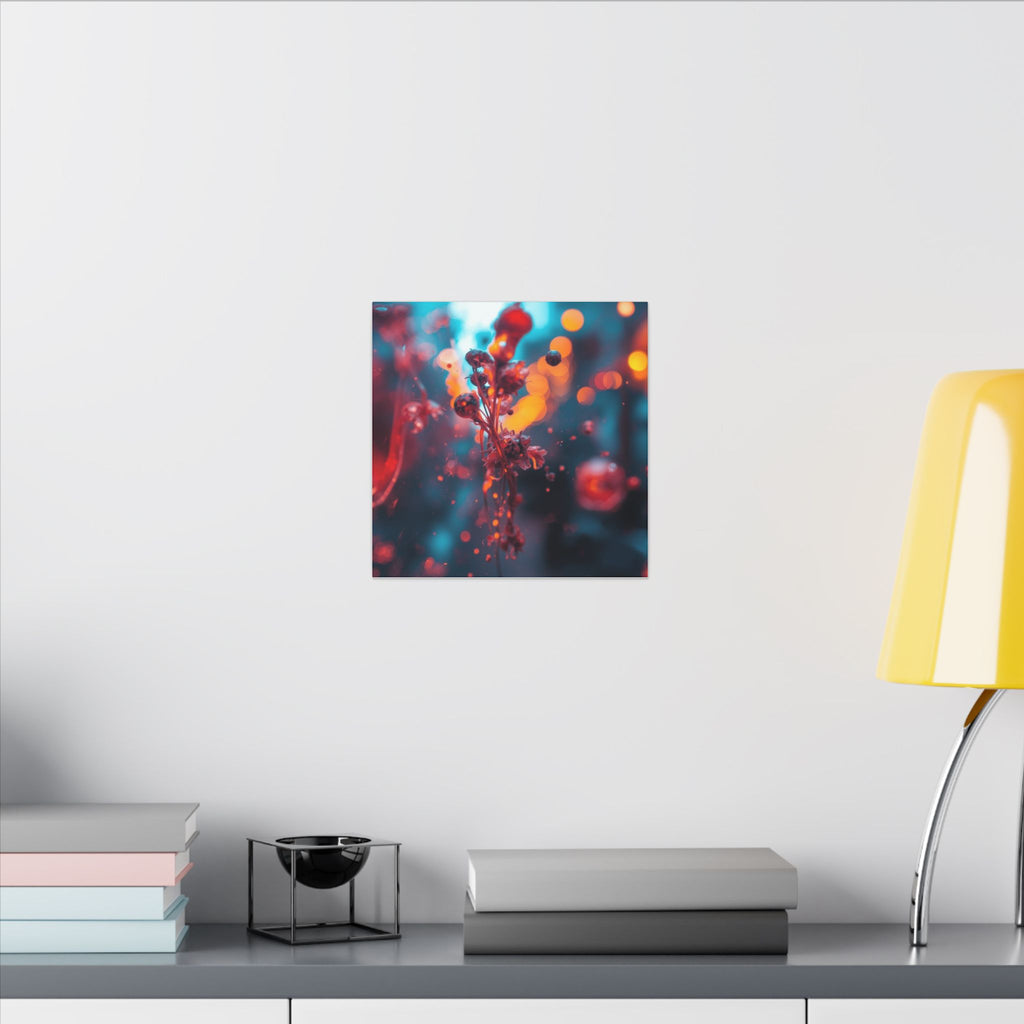 Crimsonsprig Canvas Print — Crimson Ink Sprig Wall Art