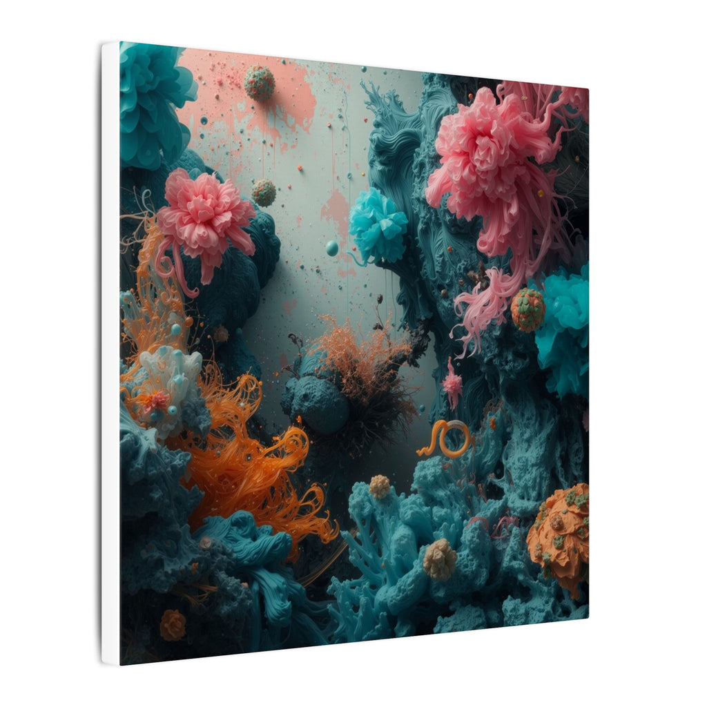 Tidebloom Canvas Print — Coral Reef Bloom Wall Art