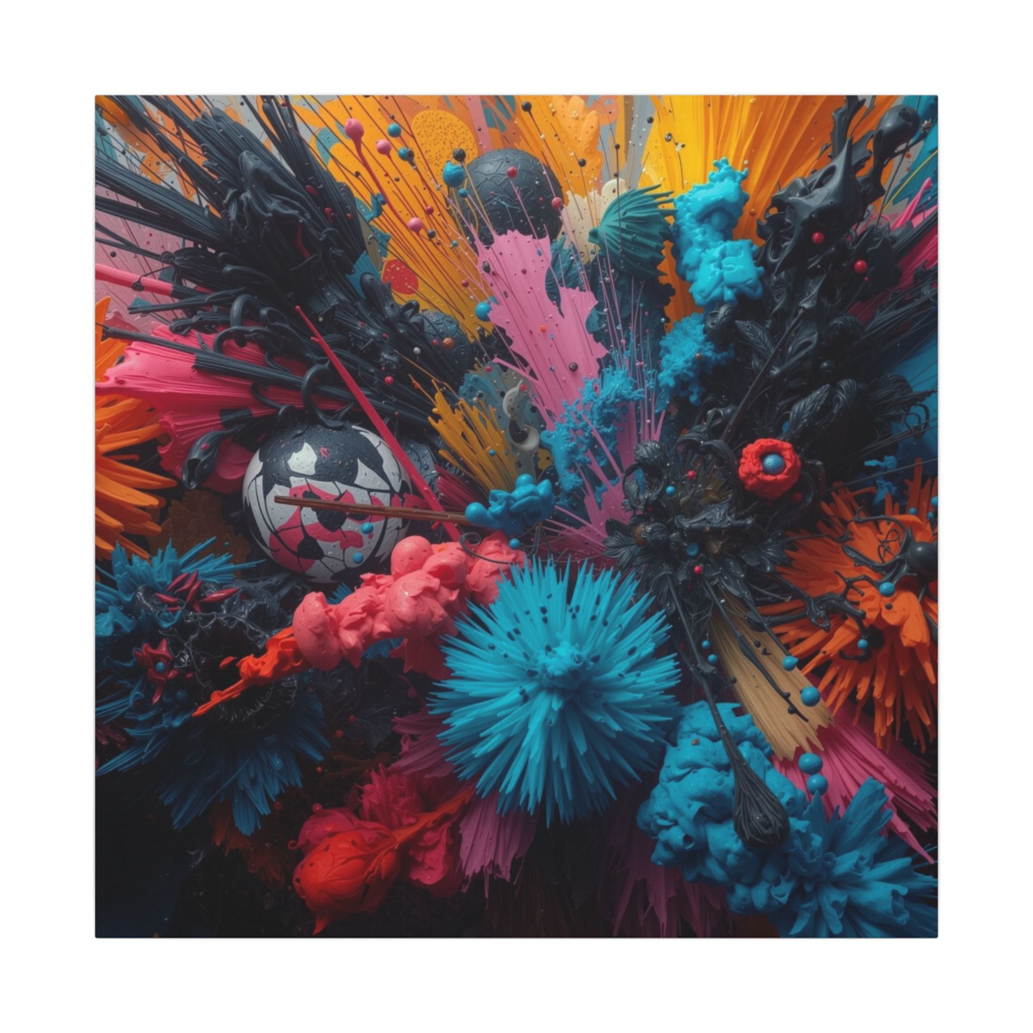 Radiantburst Canvas Print — Radiant Color Burst Wall Art