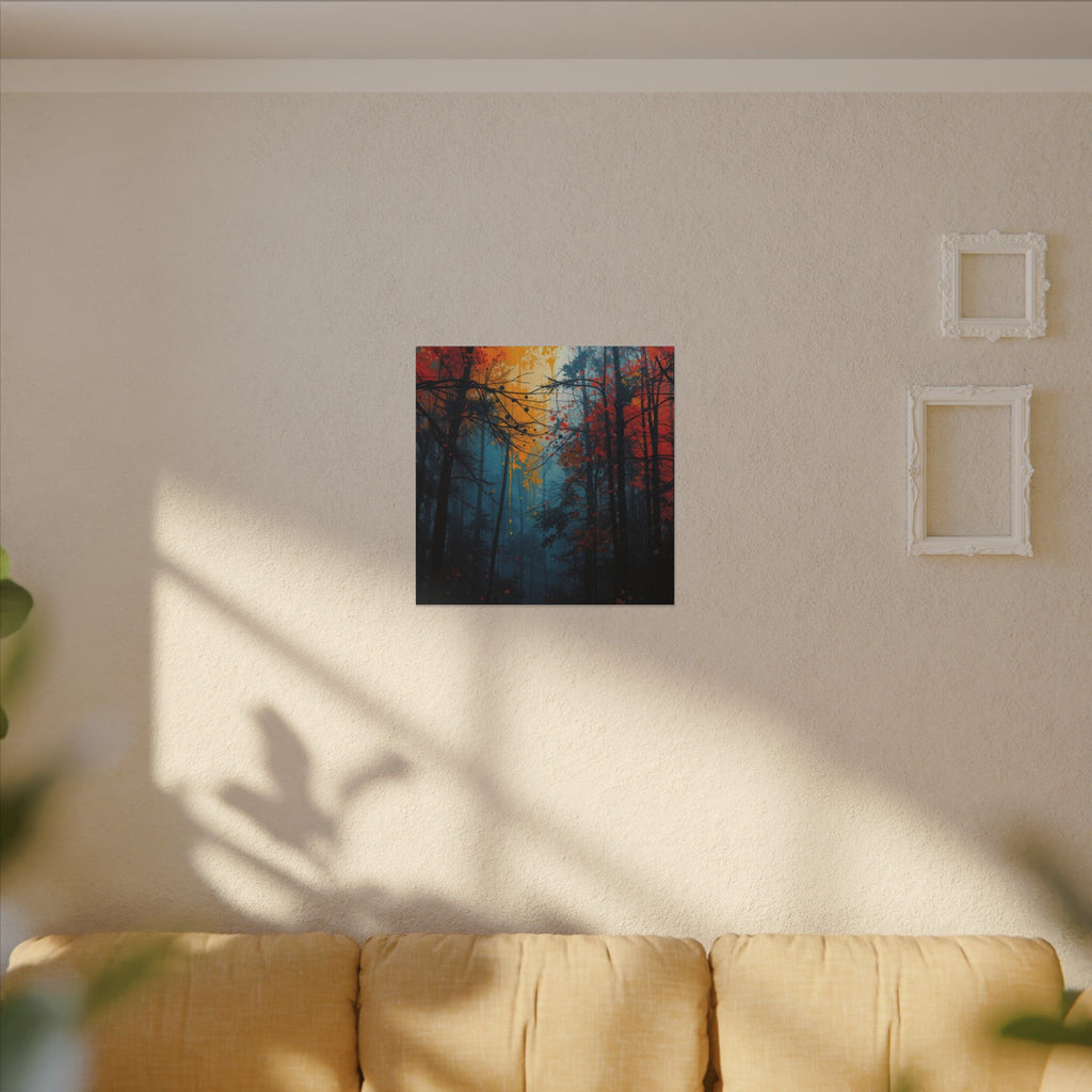 SCORCHGROVE — Fire Dusk Forest Canvas Wall Art
