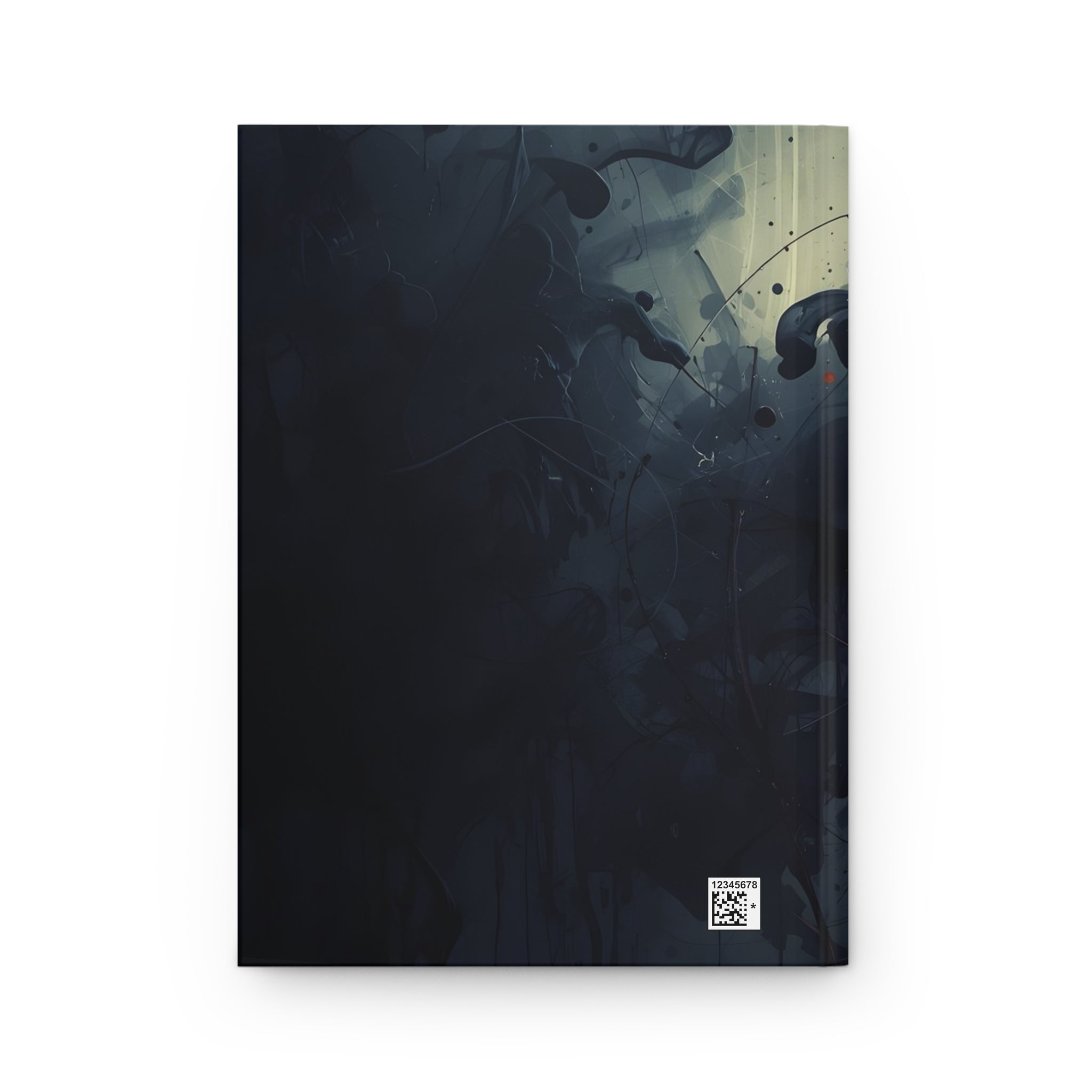 Inkscorch journal by Scattercrate — navy ink bleeding into firelit orange