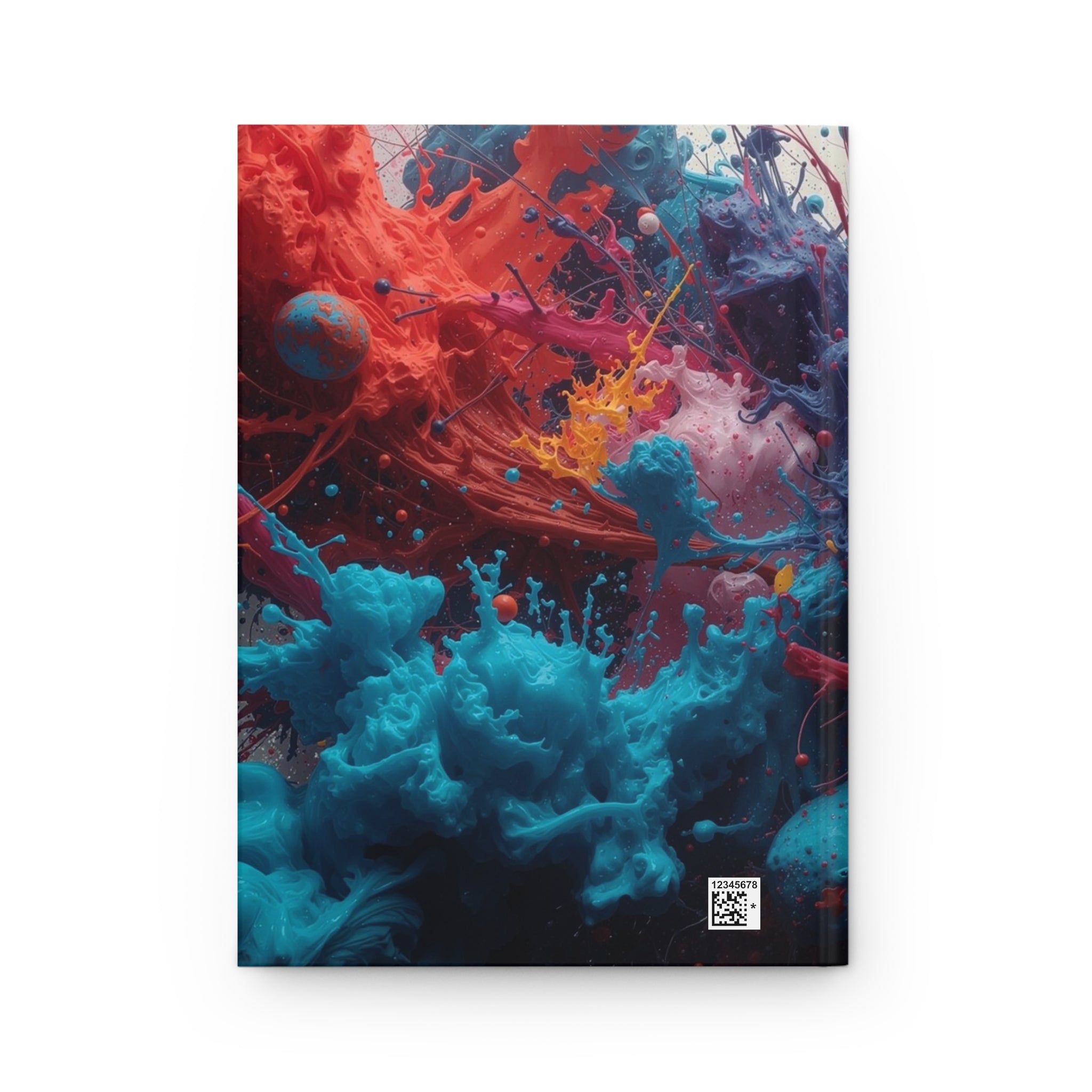 Saffronburst Hardcover Journal — Golden Ink Column Notebook