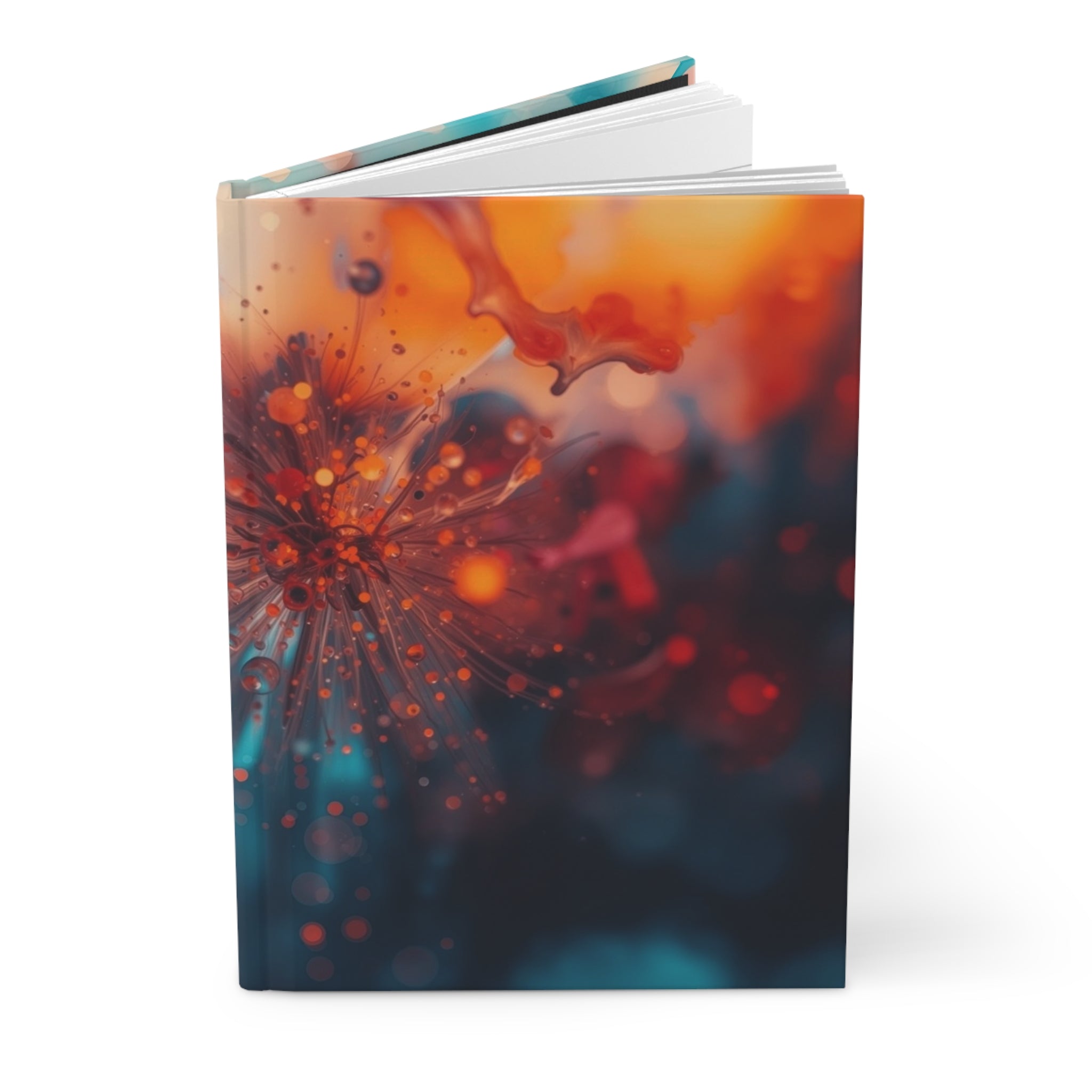 Sparkburst Hardcover Journal — Ember Starburst Notebook