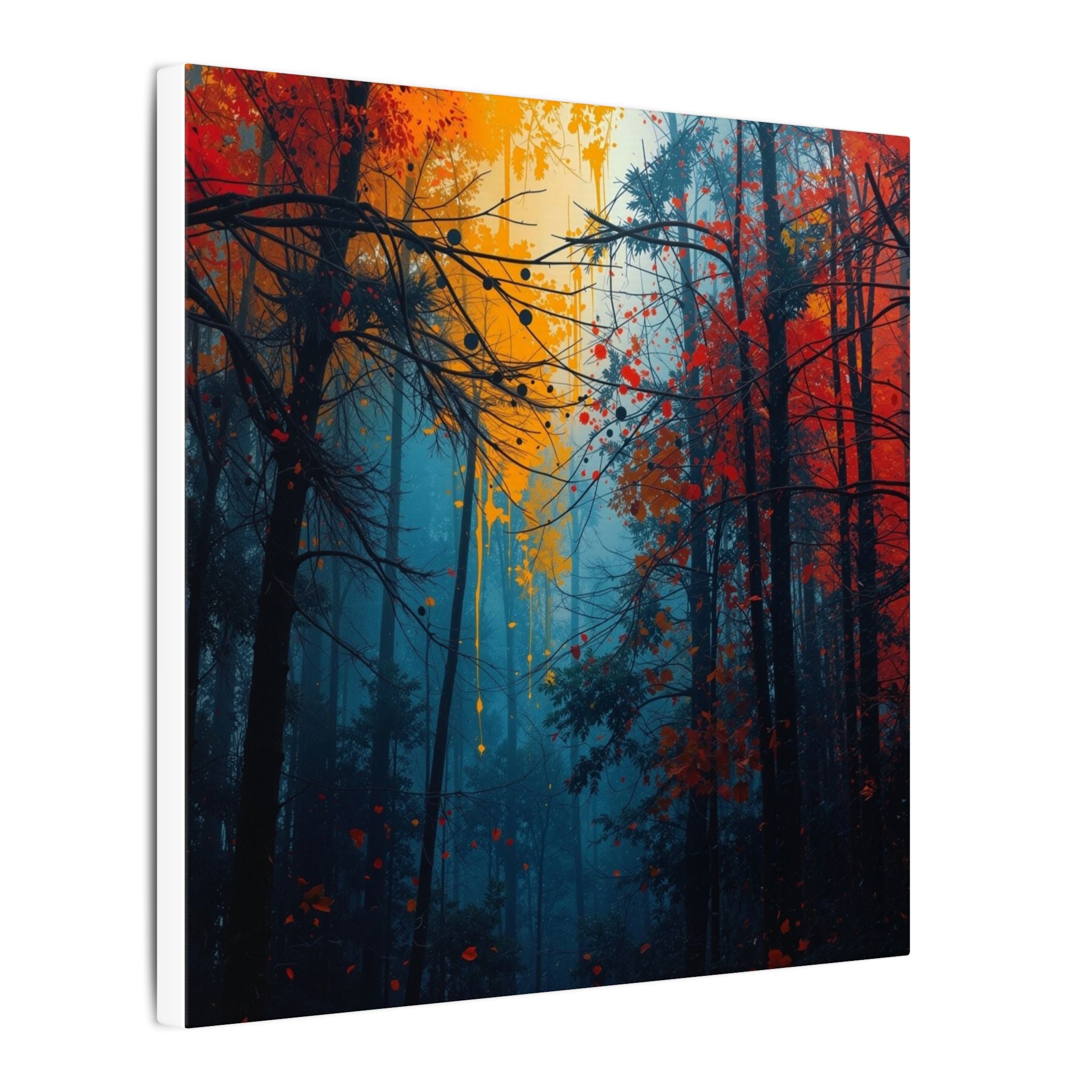 SCORCHGROVE — Fire Dusk Forest Canvas Wall Art
