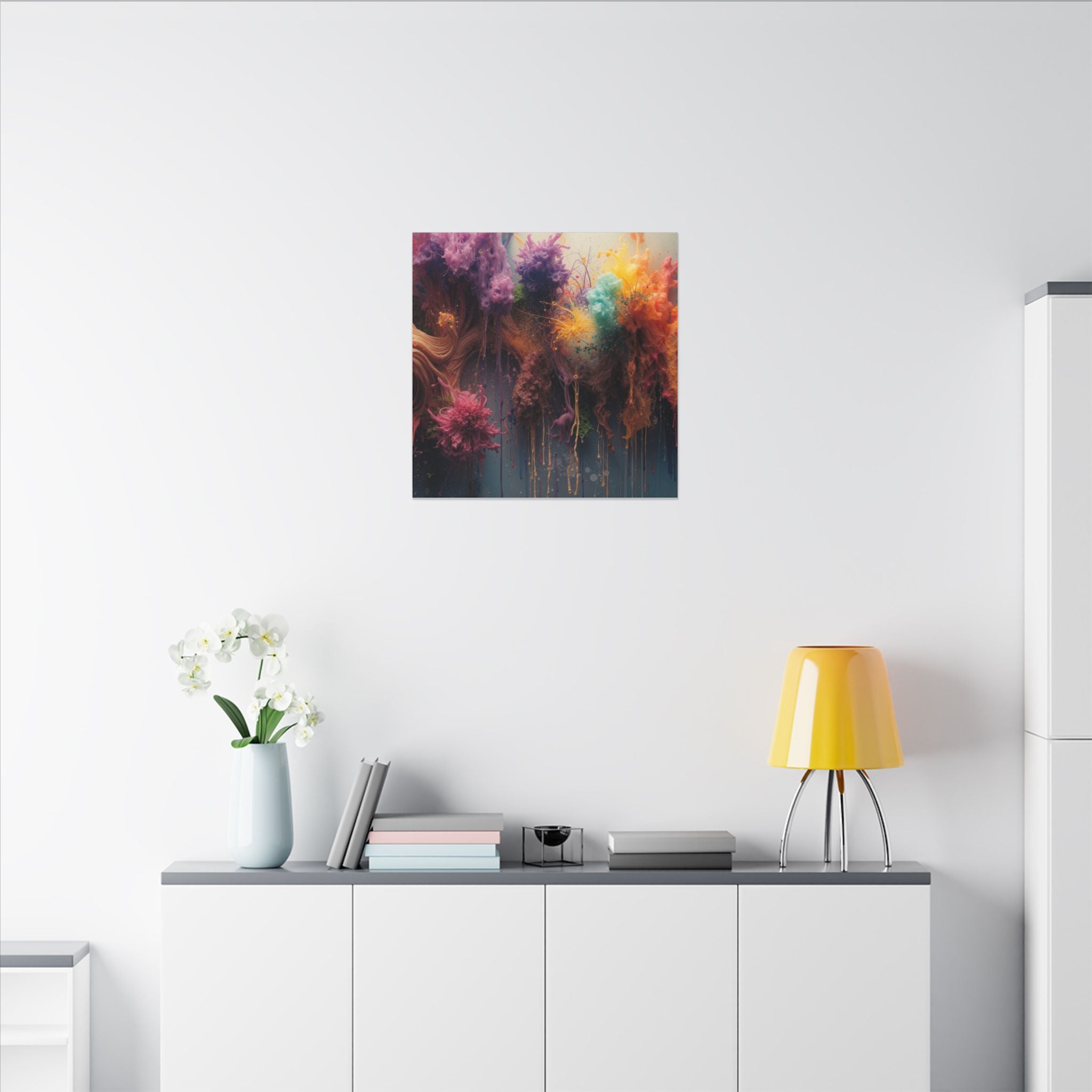 Spectrumdrip Canvas Print — Rainbow Drip Wall Art