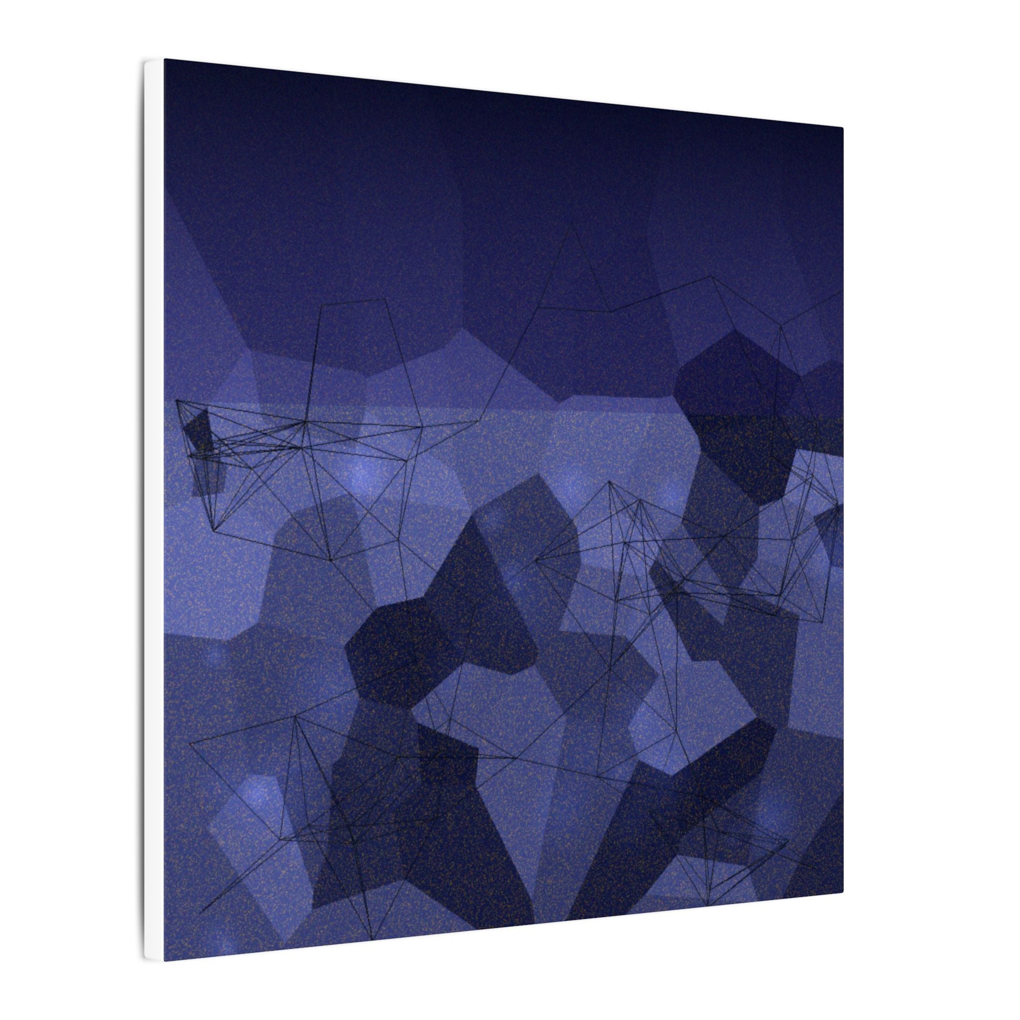 DRIFT — Fractured Time | Dark Abstract Wall Art | Framed Square Canvas Print