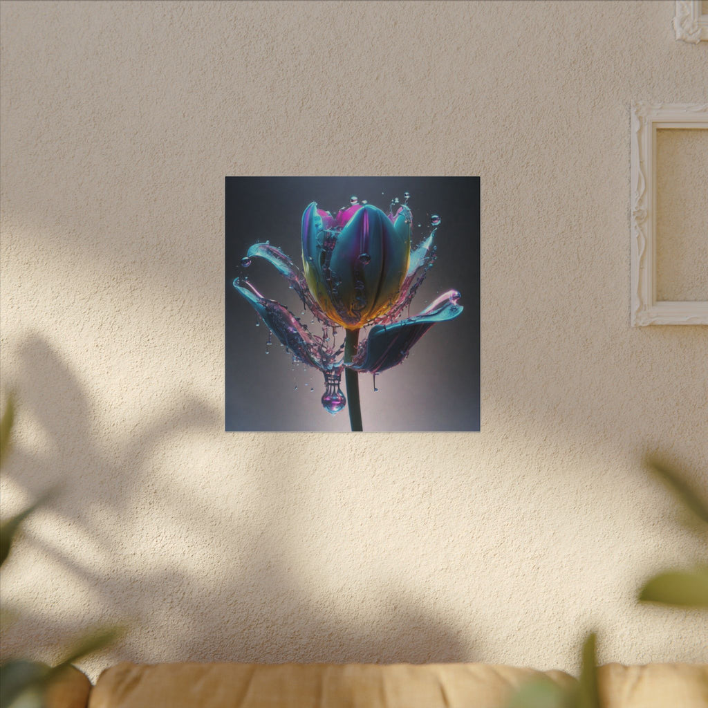 REFRACT — Square Canvas Art Print by Scattercrate