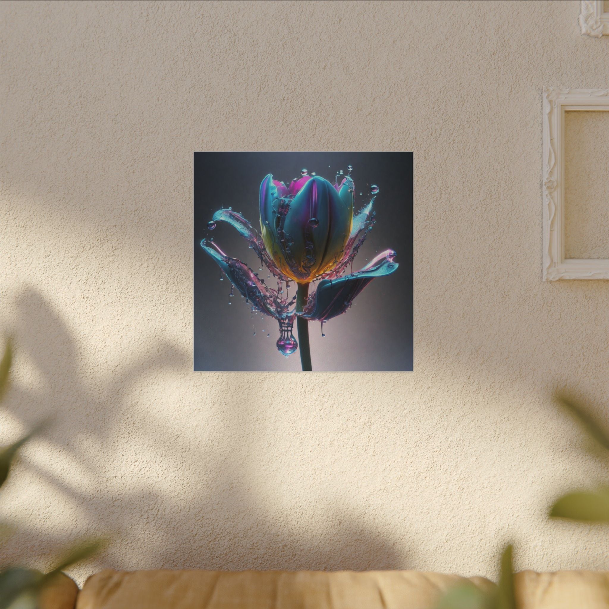 REFRACT — Square Canvas Art Print by Scattercrate